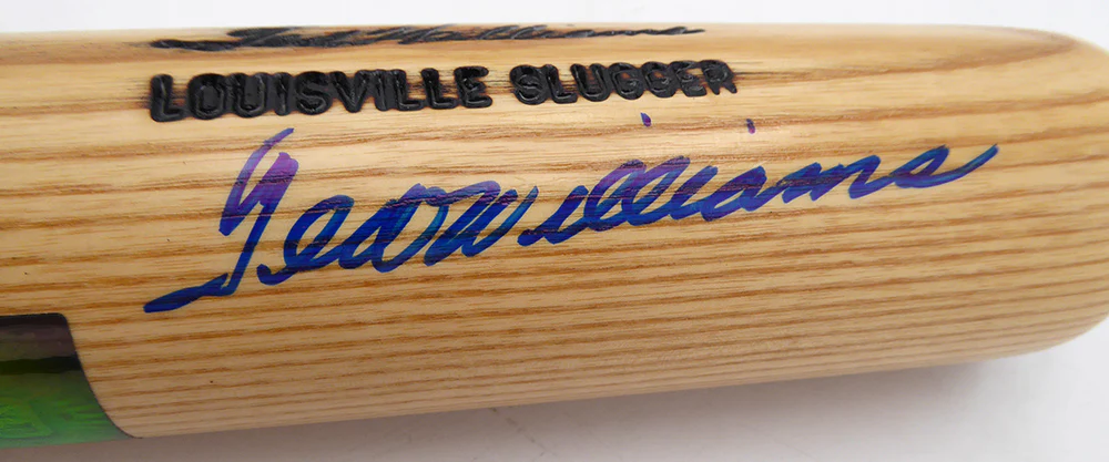 Ted Williams Autographed Louisville Slugger Game Model Bat Boston Red Sox Beckett BAS QR #AE85508 - Image 2