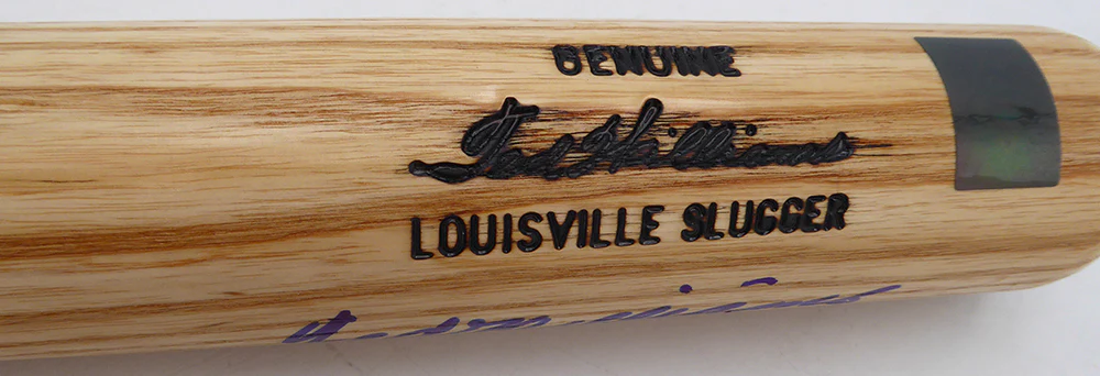 Ted Williams Autographed Louisville Slugger Game Model Bat Boston Red Sox Beckett BAS QR #AE85512 - Image 3