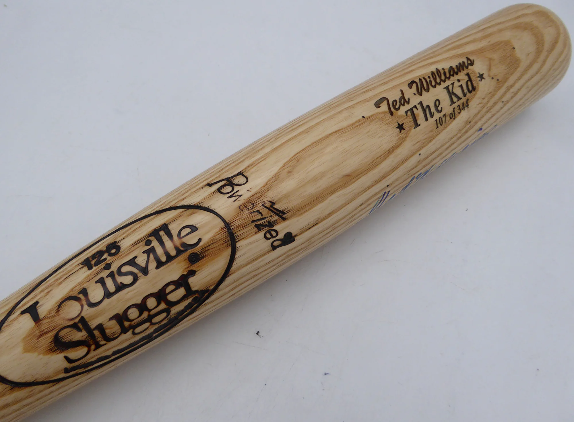 Ted Williams Autographed Louisville Slugger The Kid Bat Boston Red Sox Beckett BAS #AE16703 - Image 2