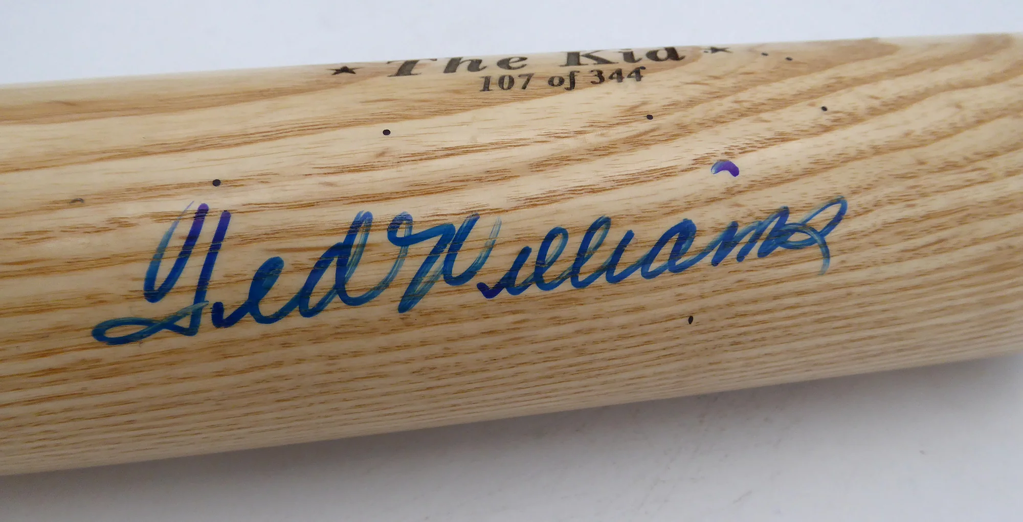 Ted Williams Autographed Louisville Slugger The Kid Bat Boston Red Sox Beckett BAS #AE16703 - Image 3