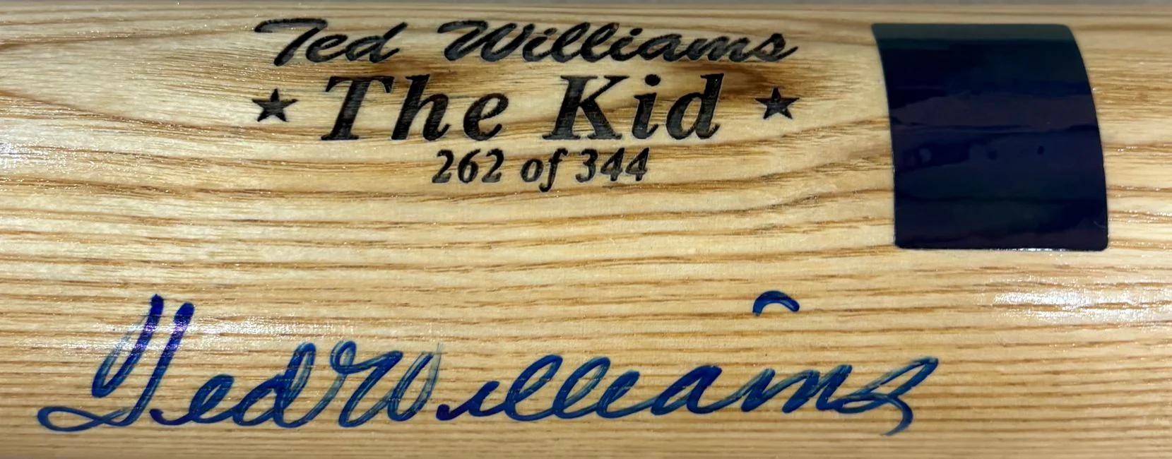 Ted Williams Boston Red Sox Signed LS The Kid Bat LE/344 PSA/DNA LOA - Image 2