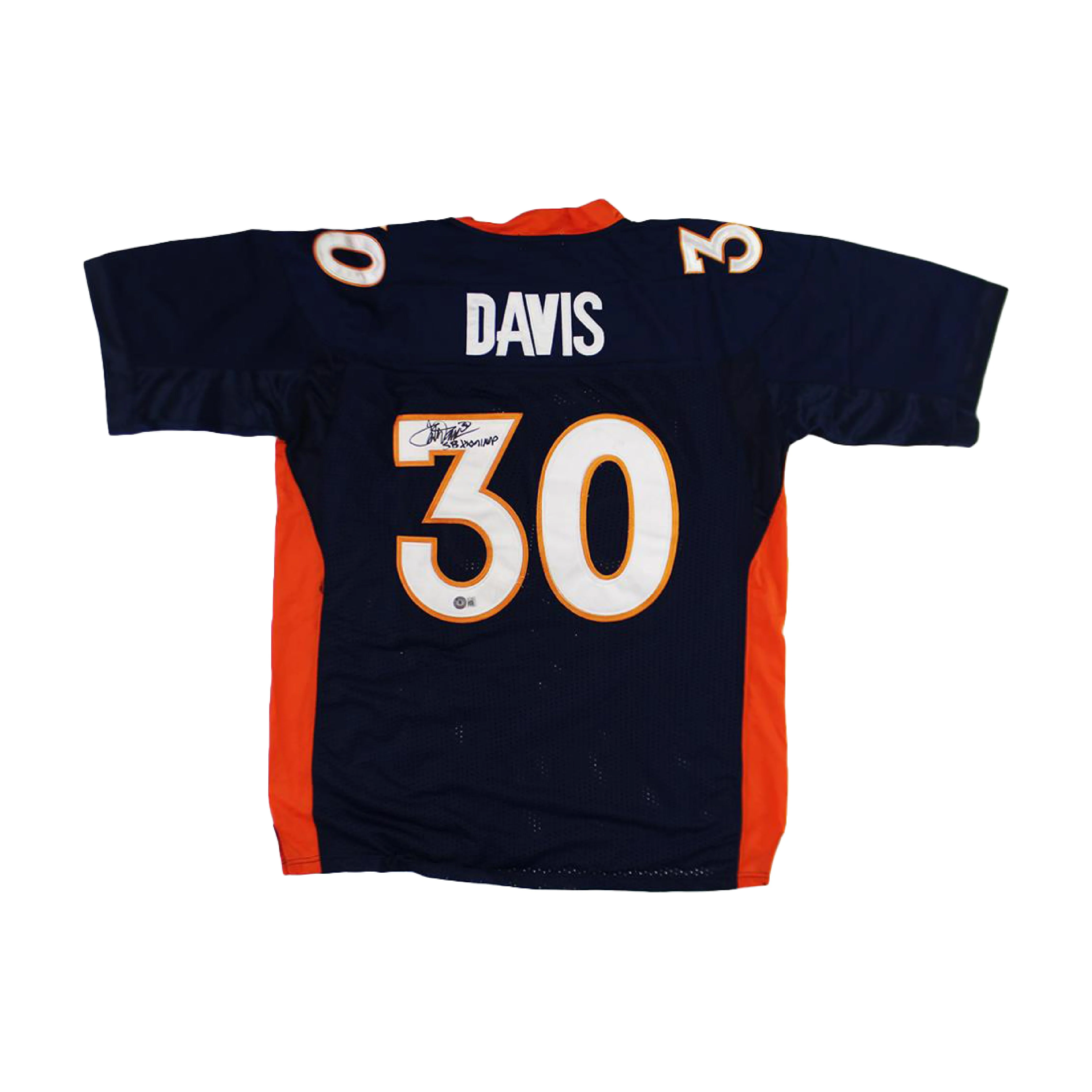 Terrell Davis Autographed Denver Broncos Super Bowl XXXII Jersey with MVP Inscription