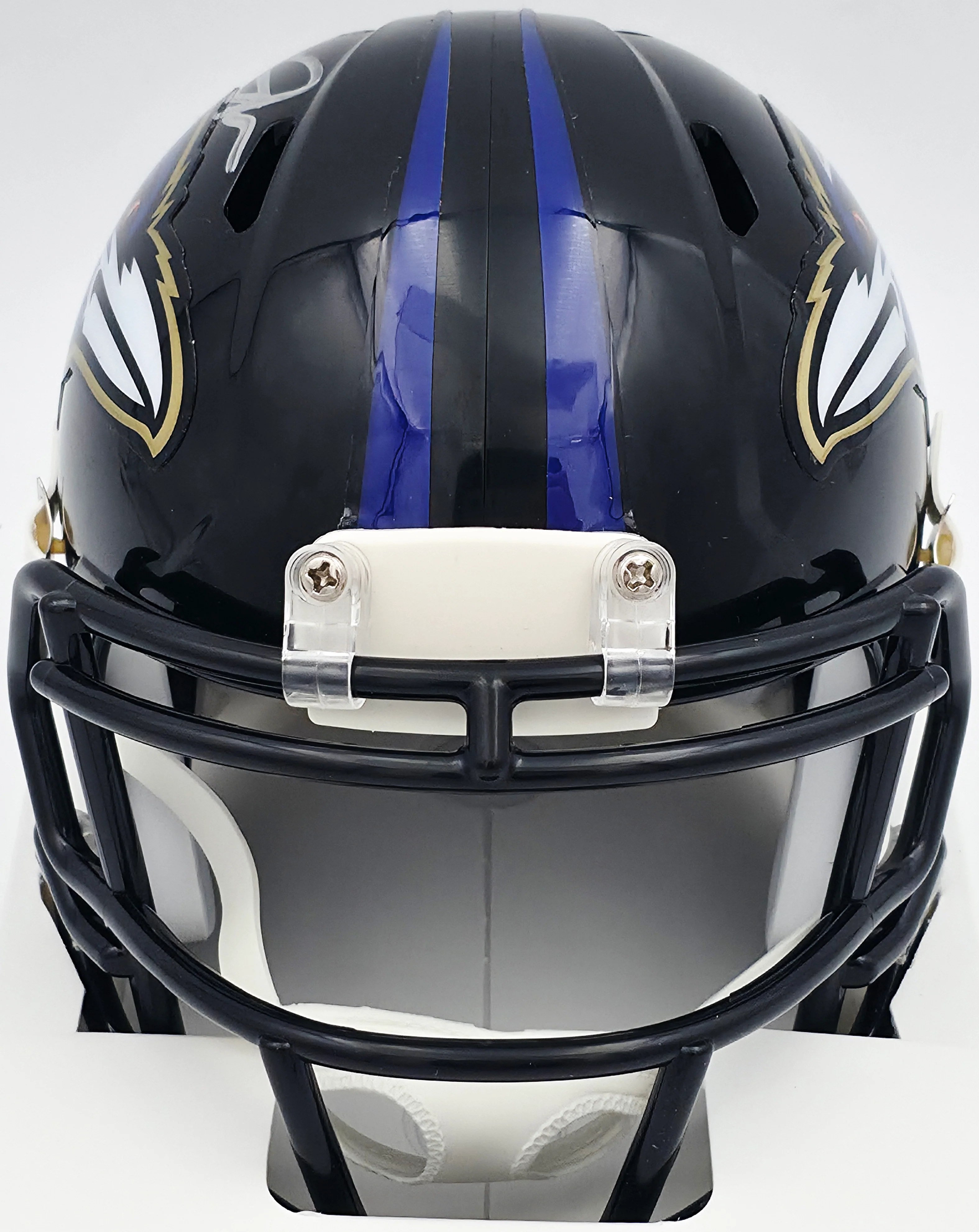 Terrell Suggs Autographed Baltimore Ravens Black Speed Mini Helmet Beckett BAS Witness #2W637321 - Image 3