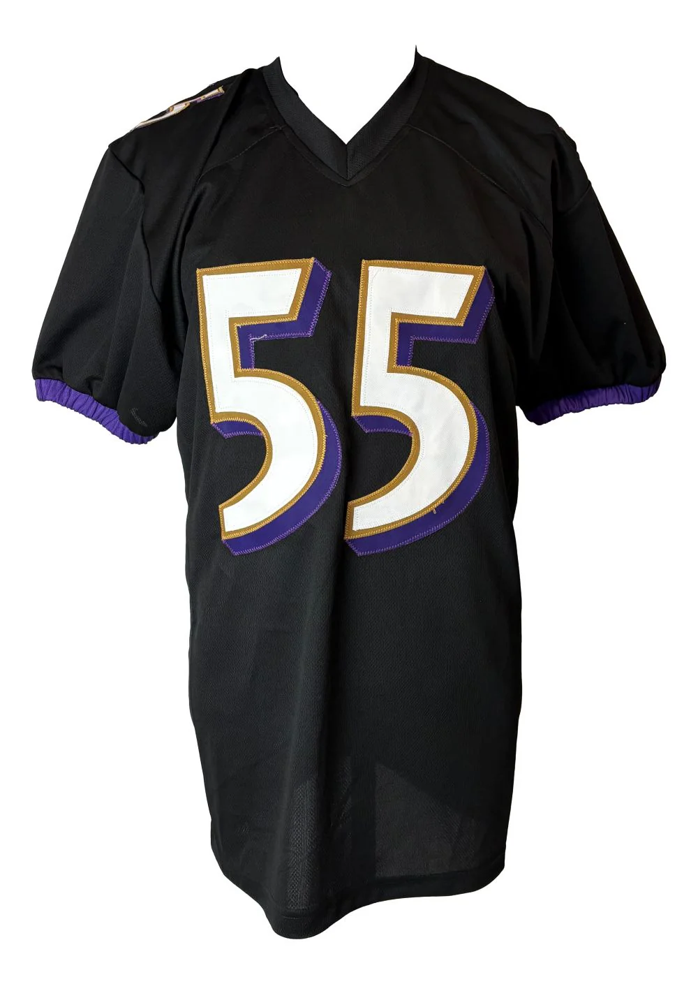 Terrell Suggs Baltimore Signed Black Pro-Cut Football Jersey JSA Hologram - Image 3