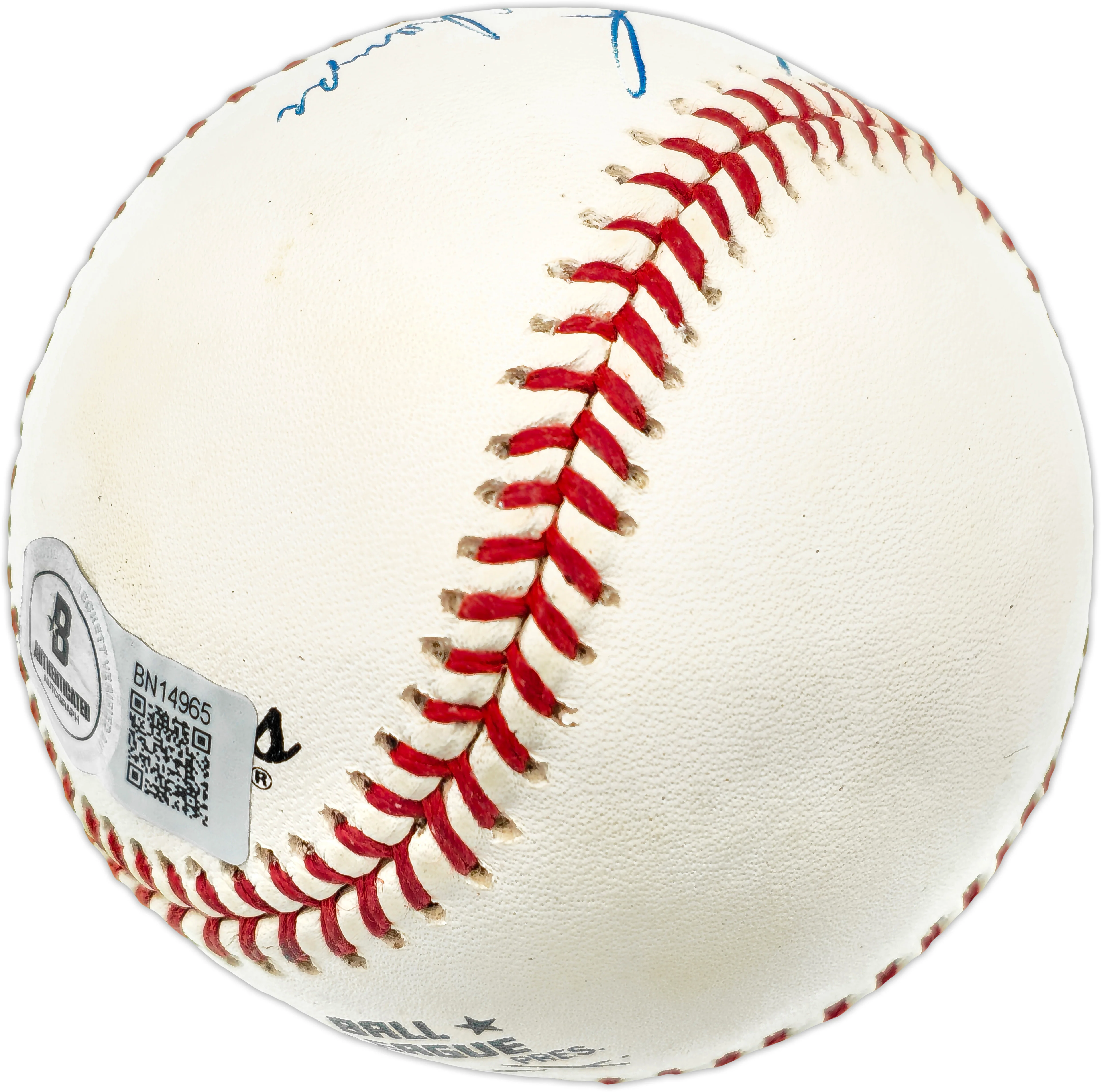 Terry Leach Autographed Official NL Baseball New York Mets "1986 World Series Champs" Beckett BAS QR #BN14965 - Image 4