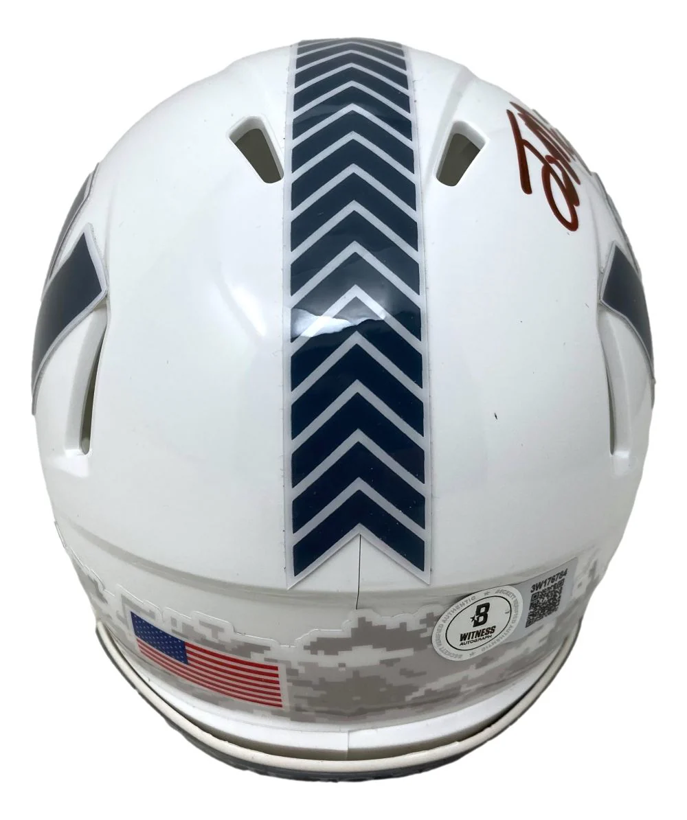 Terry McLaurin Signed Washington Commanders Salute Service Mini Speed Helmet BAS - Image 2