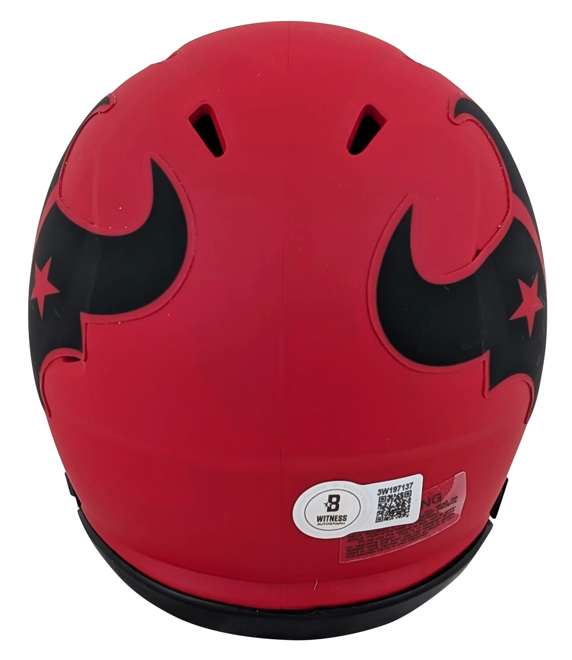 Texans Nico Collins Authentic Signed Rave Speed Mini Helmet BAS Witnessed - Image 3