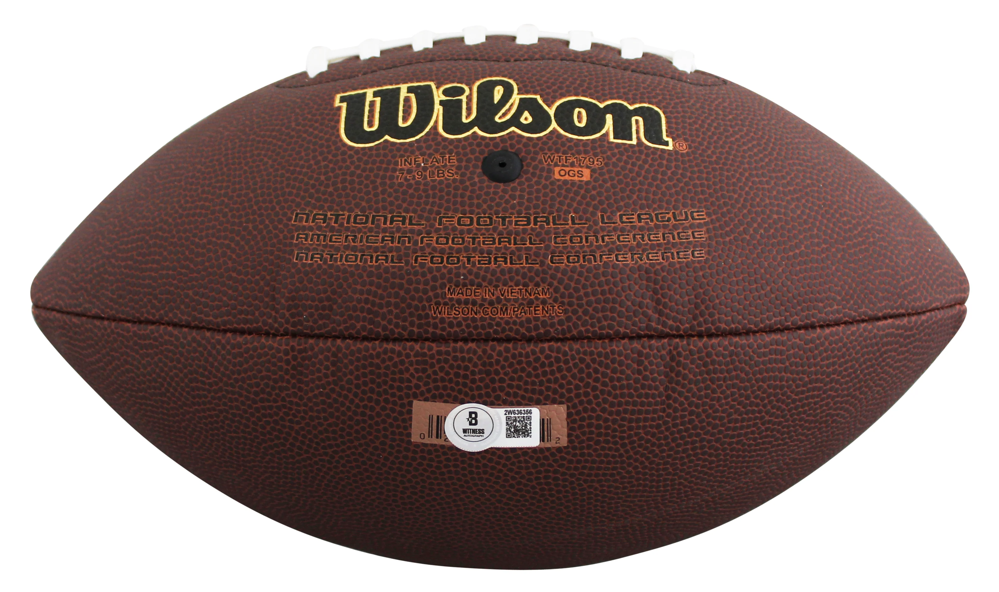 Texas A&M Johnny Manziel "Johnny Football" Signed Football W/ Case BAS Witness - Image 6