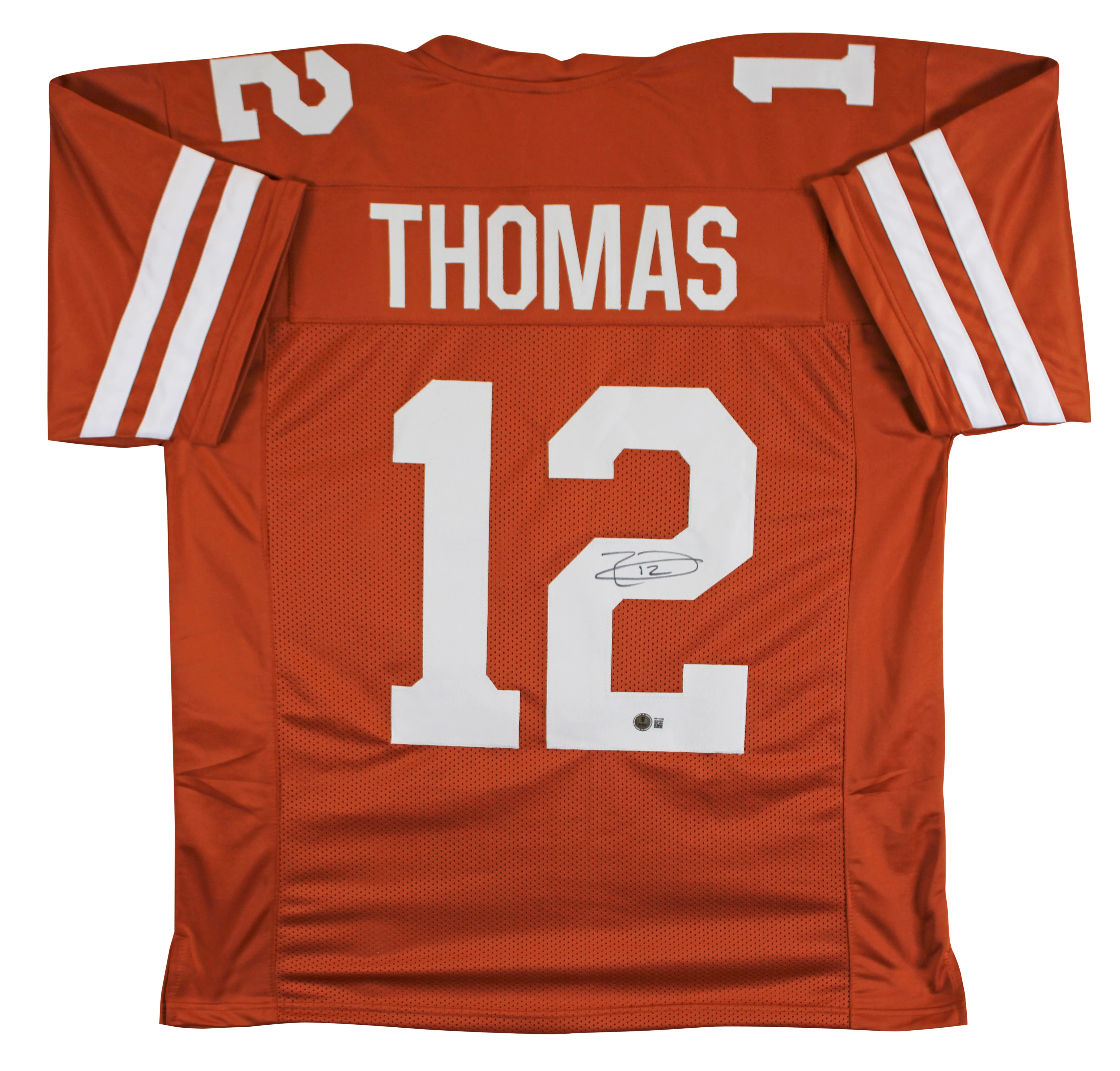 Texas Earl Thomas Authentic Signed Burnt Orange Pro Style Jersey BAS Witnessed - Image 2