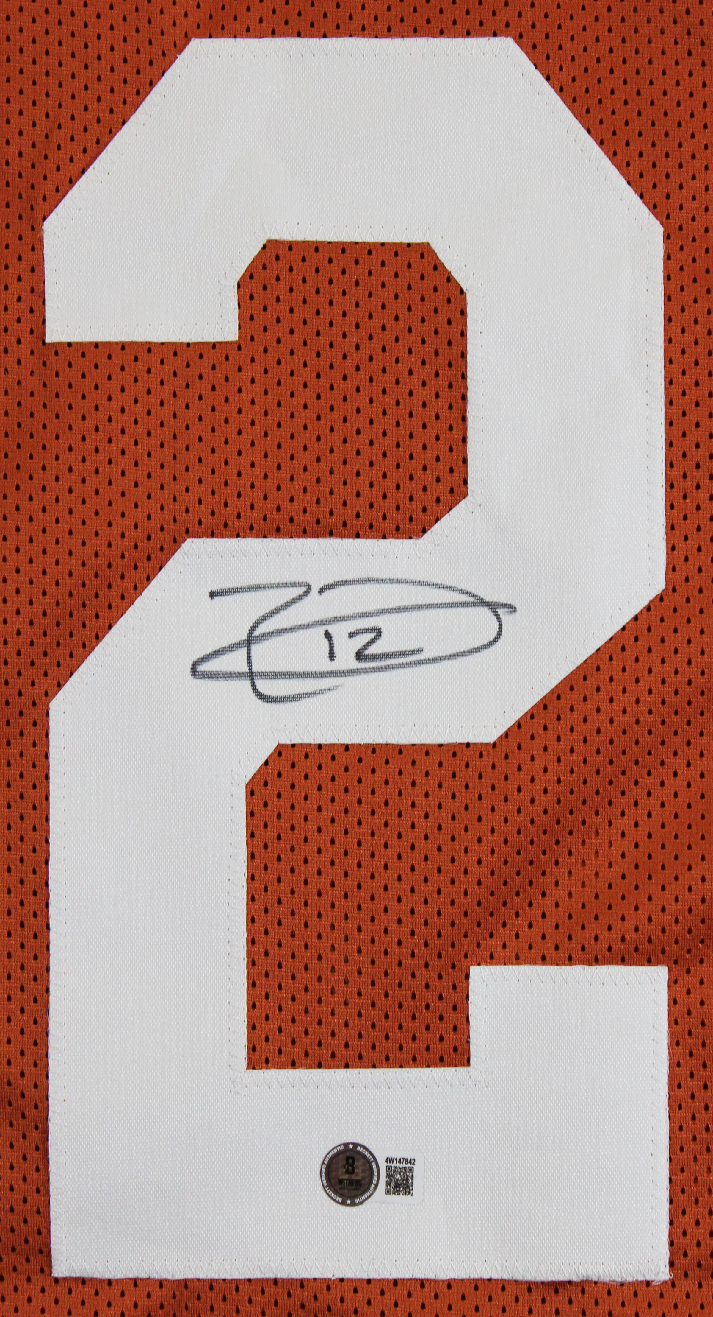 Texas Earl Thomas Authentic Signed Burnt Orange Pro Style Jersey BAS Witnessed - Image 3