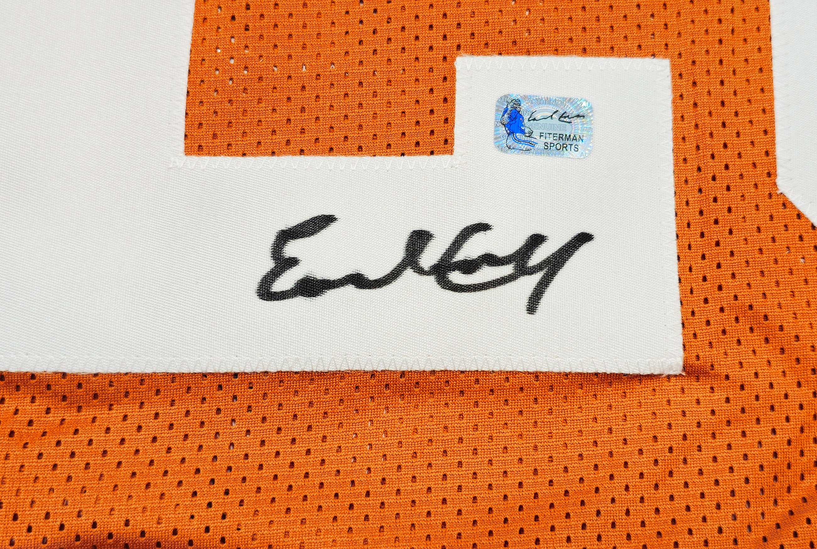 Texas Longhorns Earl Campbell Autographed Orange Jersey JSA Stock #237060 - Image 4