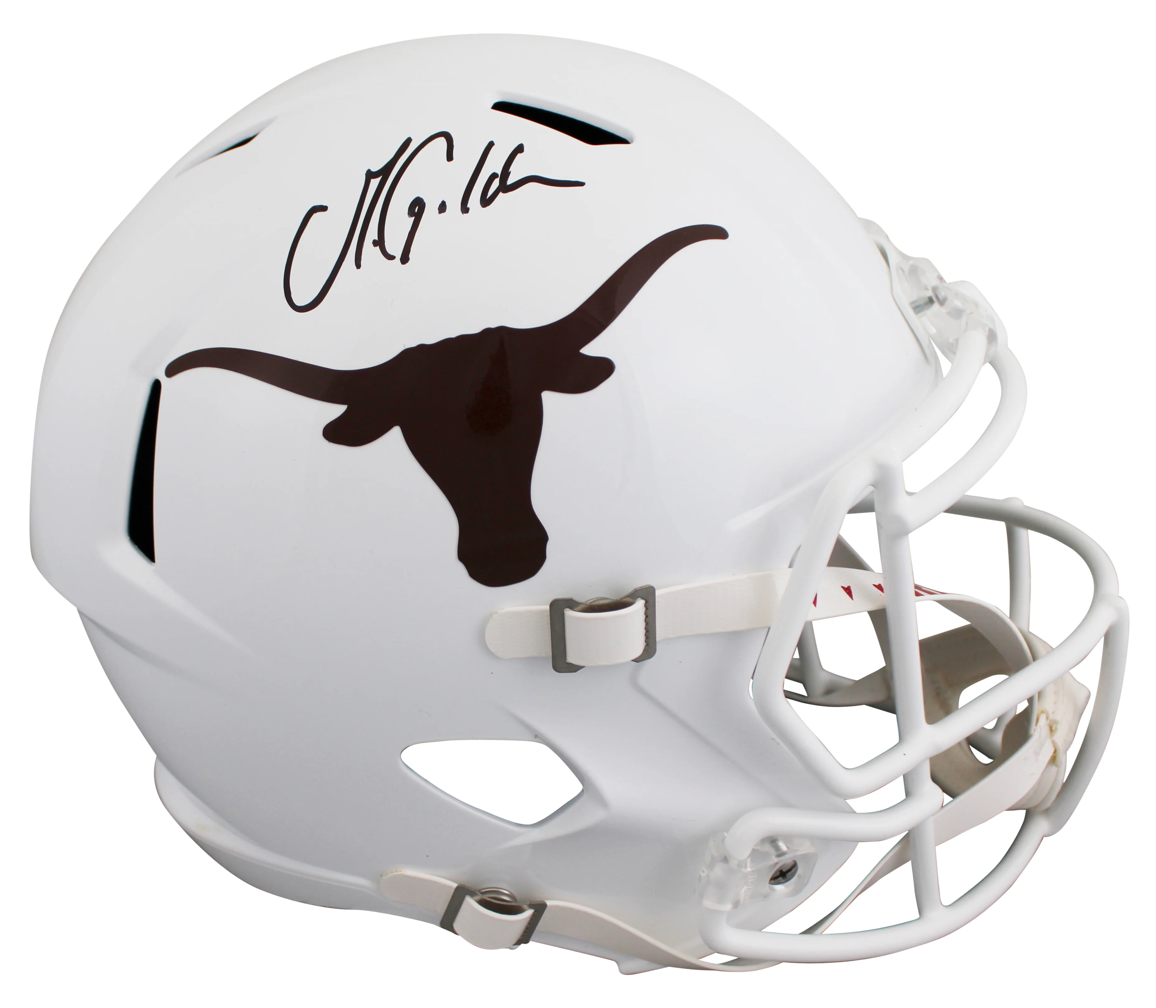 Texas Matthew Golden Authentic Signed Full Size Speed Rep Helmet BAS Witnessed - Image 2