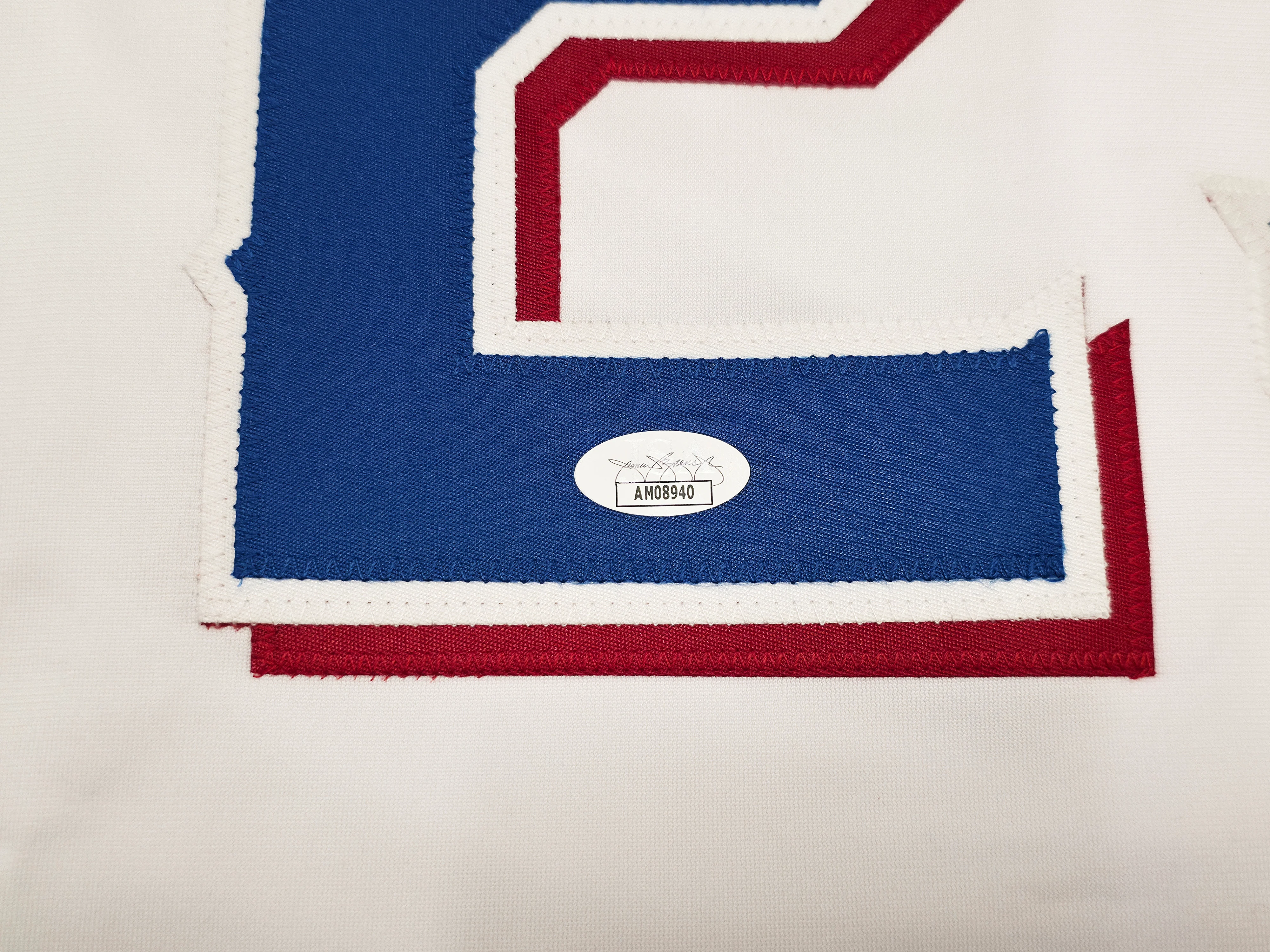 Texas Rangers Adrian Beltre Autographed White Jersey JSA Stock #253601 - Image 5