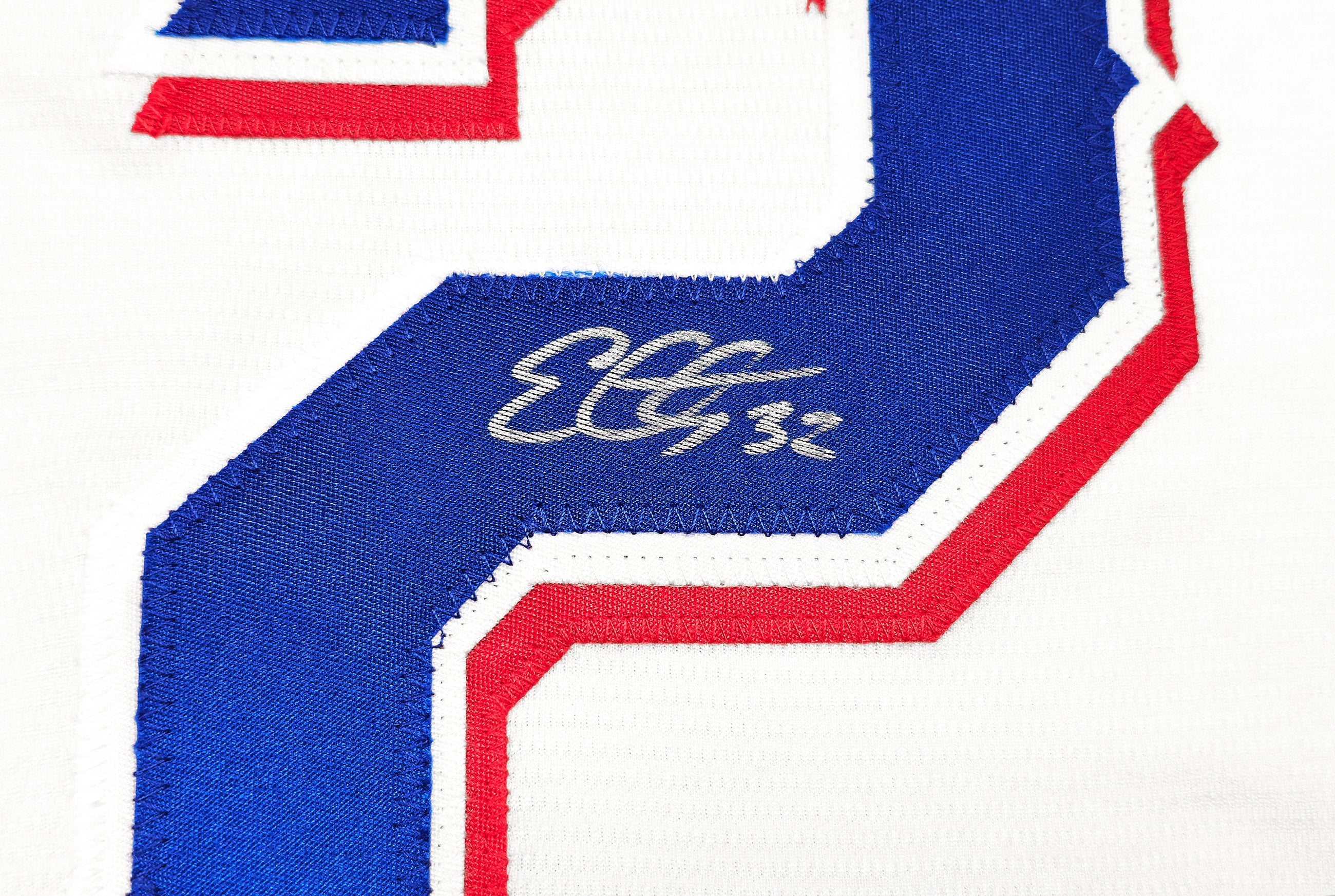 Texas Rangers Evan Carter Autographed White Nike Jersey Size XLT "23 WS Champs" Beckett BAS Witness Stock #236695 - Image 4