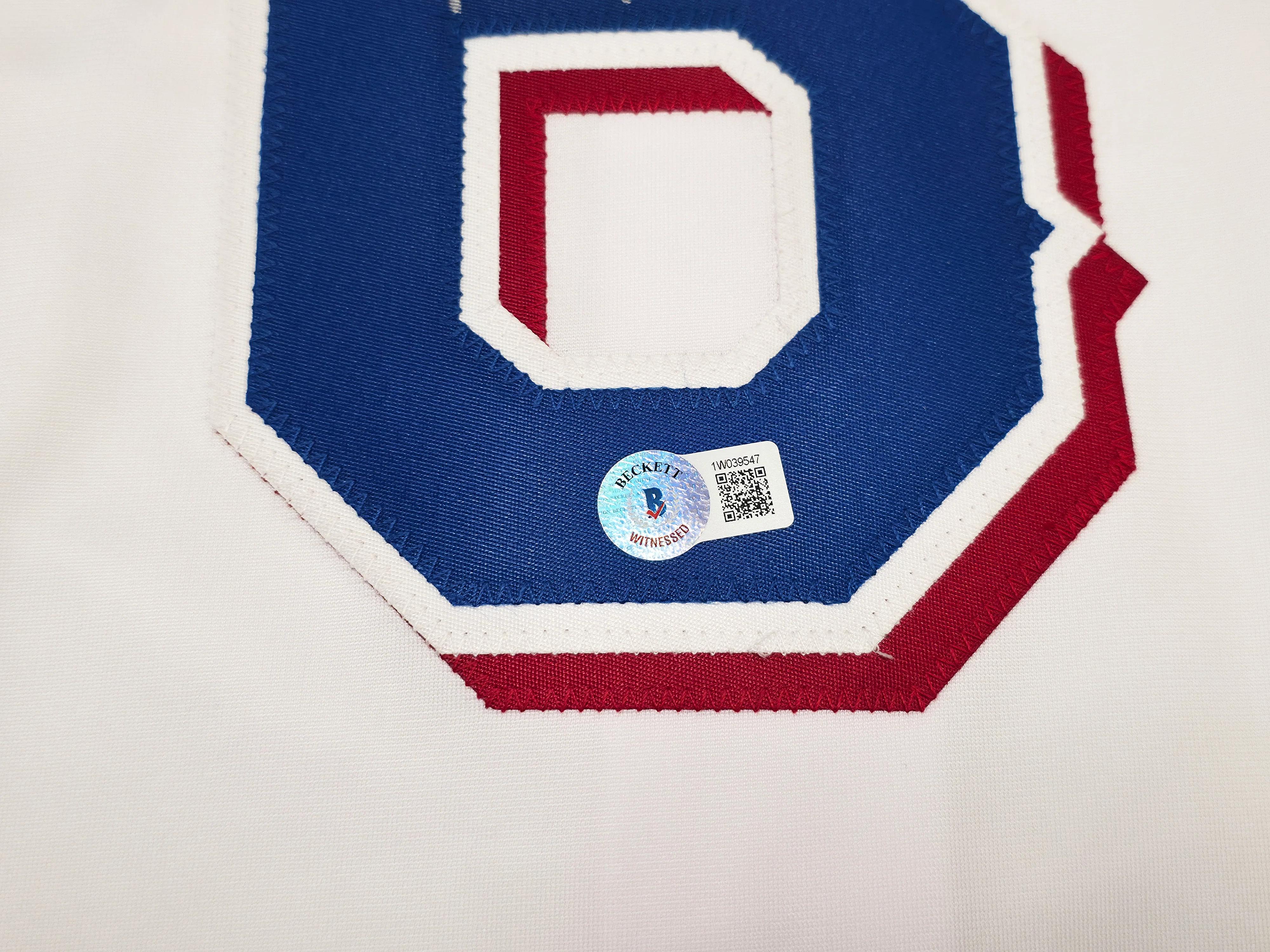 Texas Rangers Josh Jung Autographed White Jersey Beckett BAS Witness Stock #253565 - Image 5