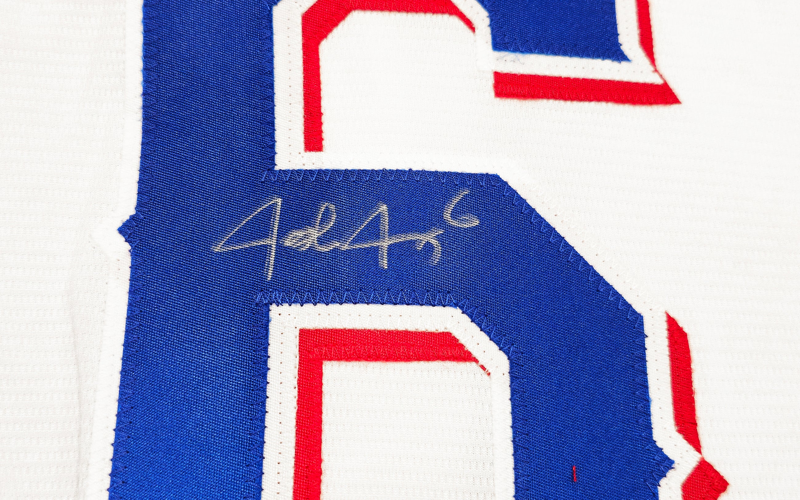 Texas Rangers Josh Jung Autographed White Nike Jersey Size 2XLT "23 WS Champs" Beckett BAS Witness Stock #236687 - Image 3