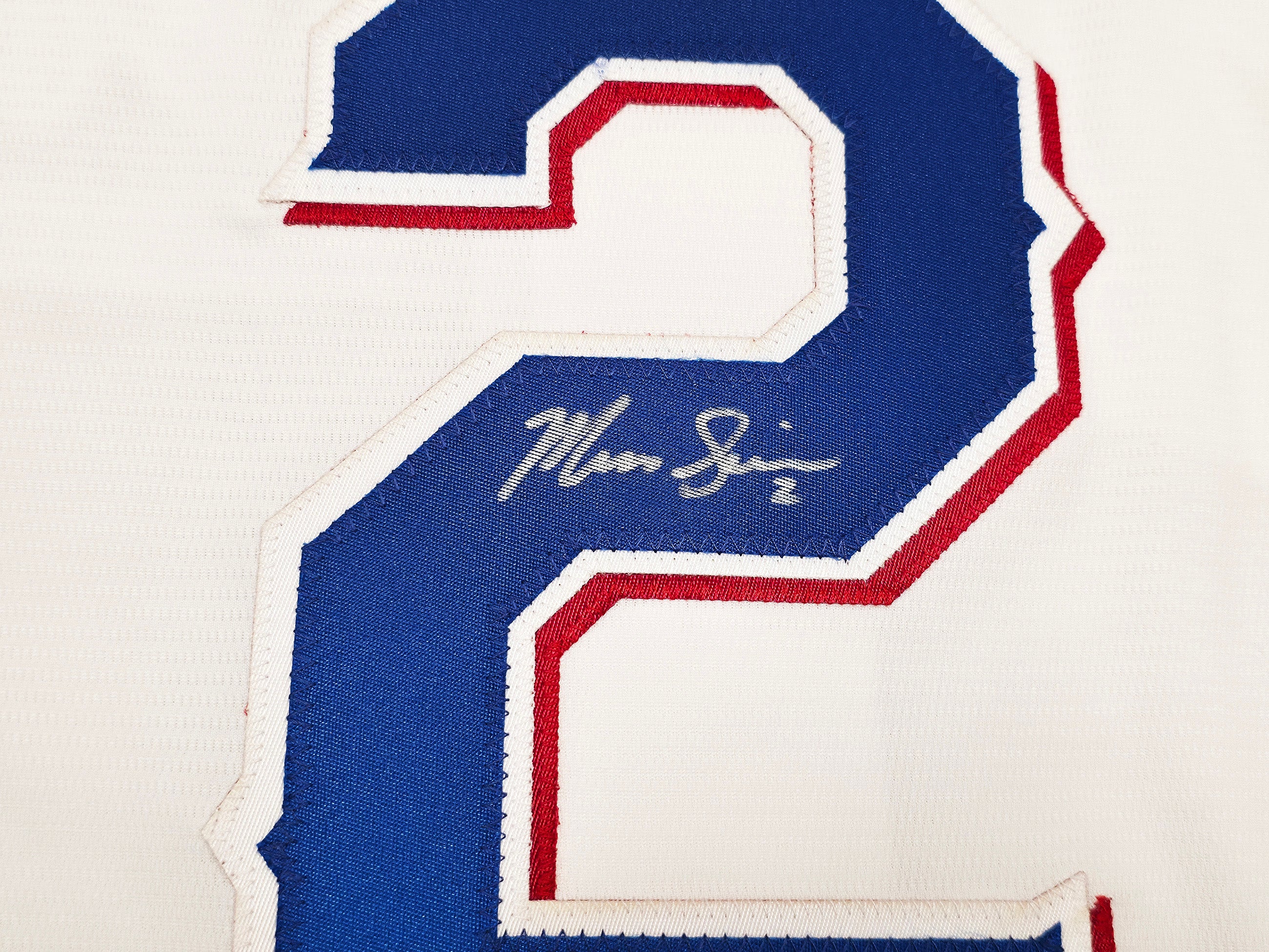 Texas Rangers Marcus Semien Autographed White Nike Jersey Size L Beckett BAS Witness Stock #252430 - Image 3