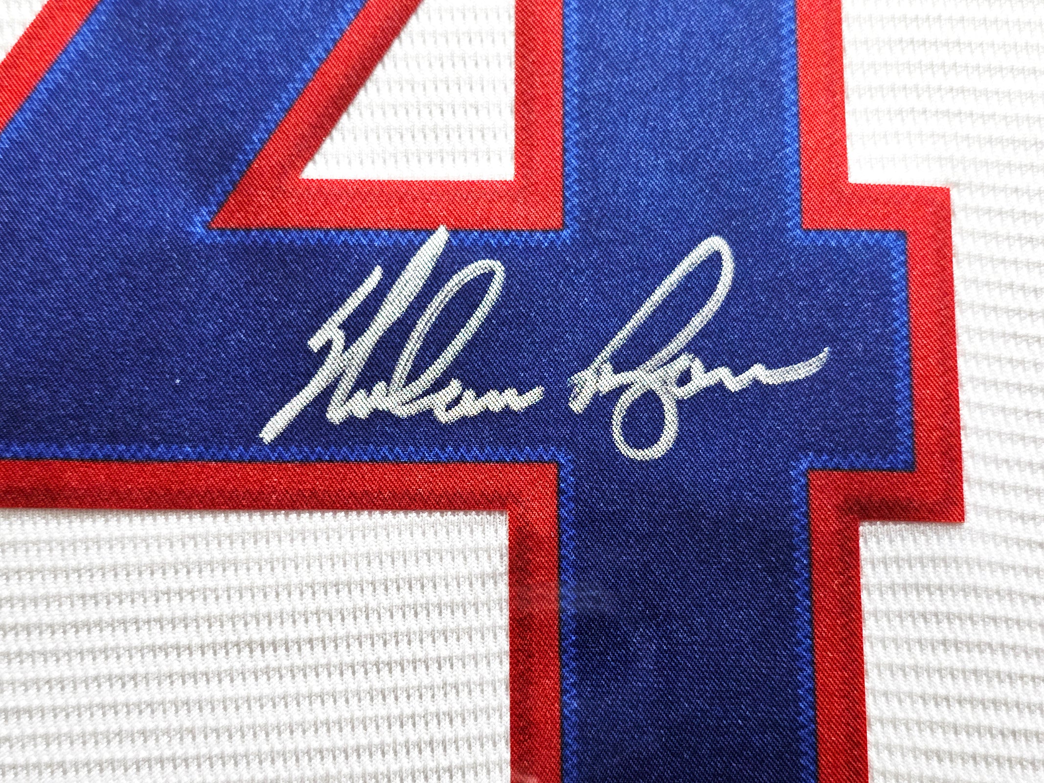 Texas Rangers Nolan Ryan Autographed Framed White Nike Cooperstown Authentic Collection Jersey Beckett BAS QR Stock #214098 - Image 3