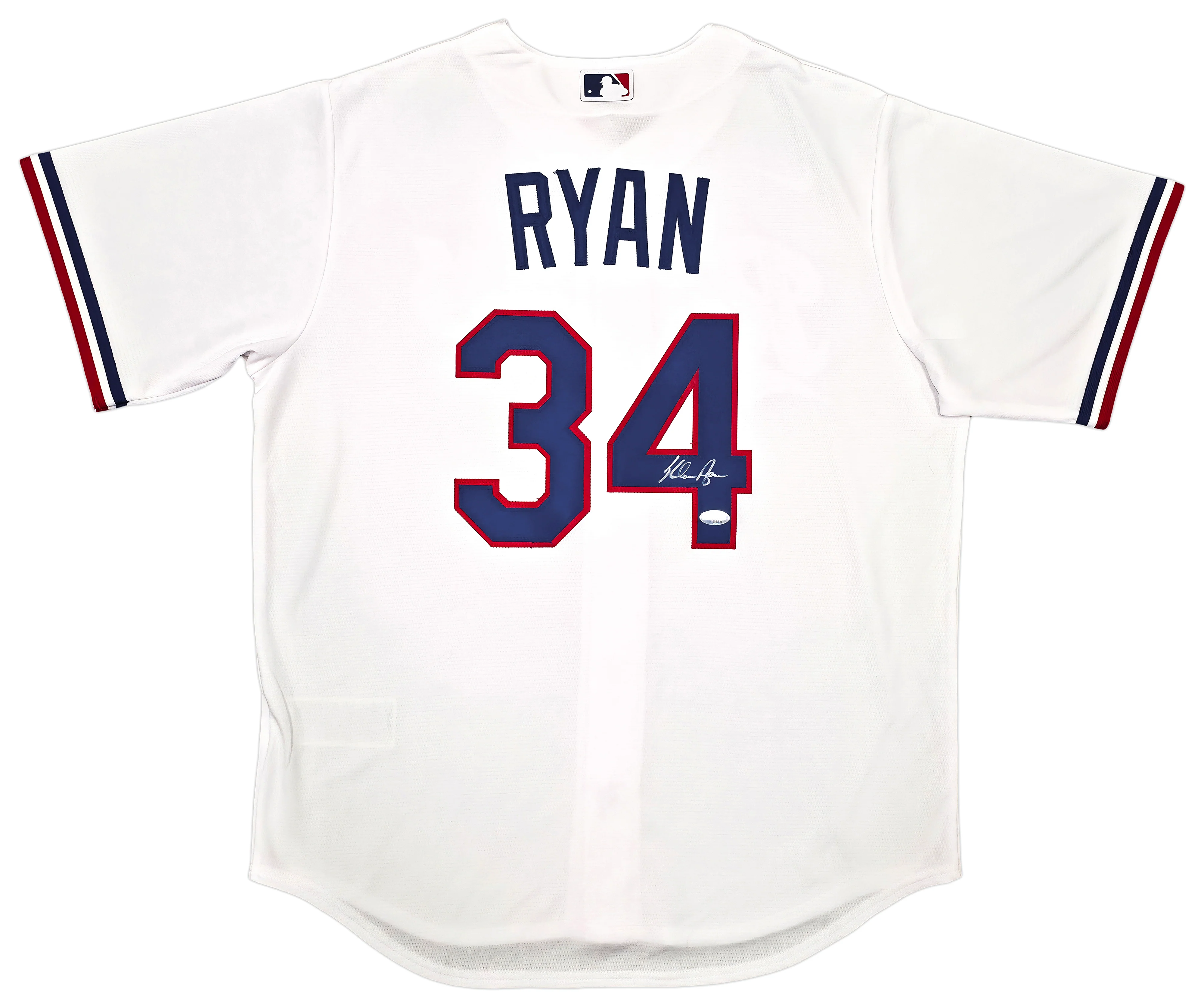 Texas Rangers Nolan Ryan Autographed White Nike Jersey Size L PSA/DNA ITP Stock #257230 - Image 2