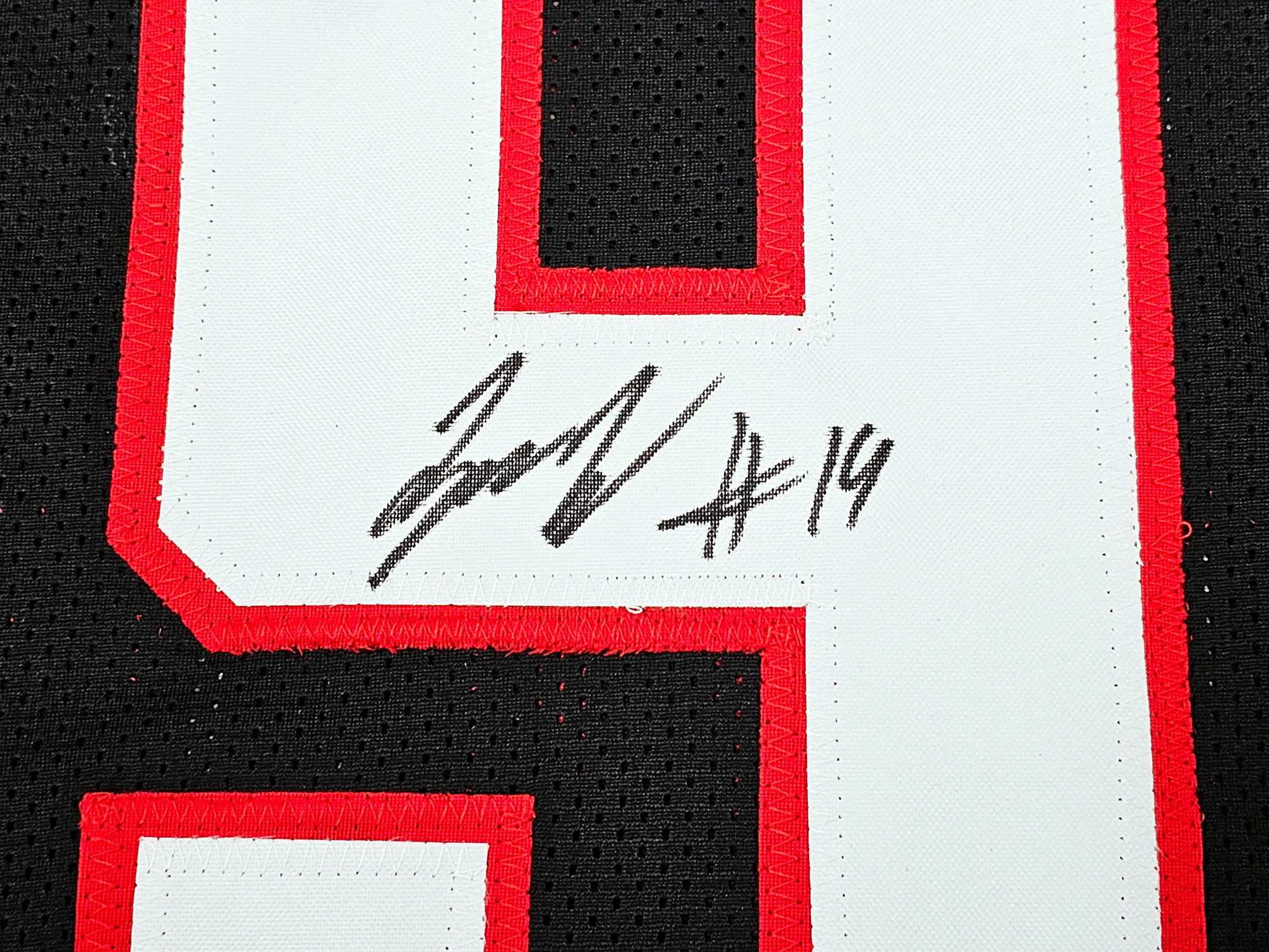 Texas Tech Red Raiders Tyree Wilson Autographed Black Jersey "Guns Up" Beckett BAS Witness Stock #215902 - Image 4