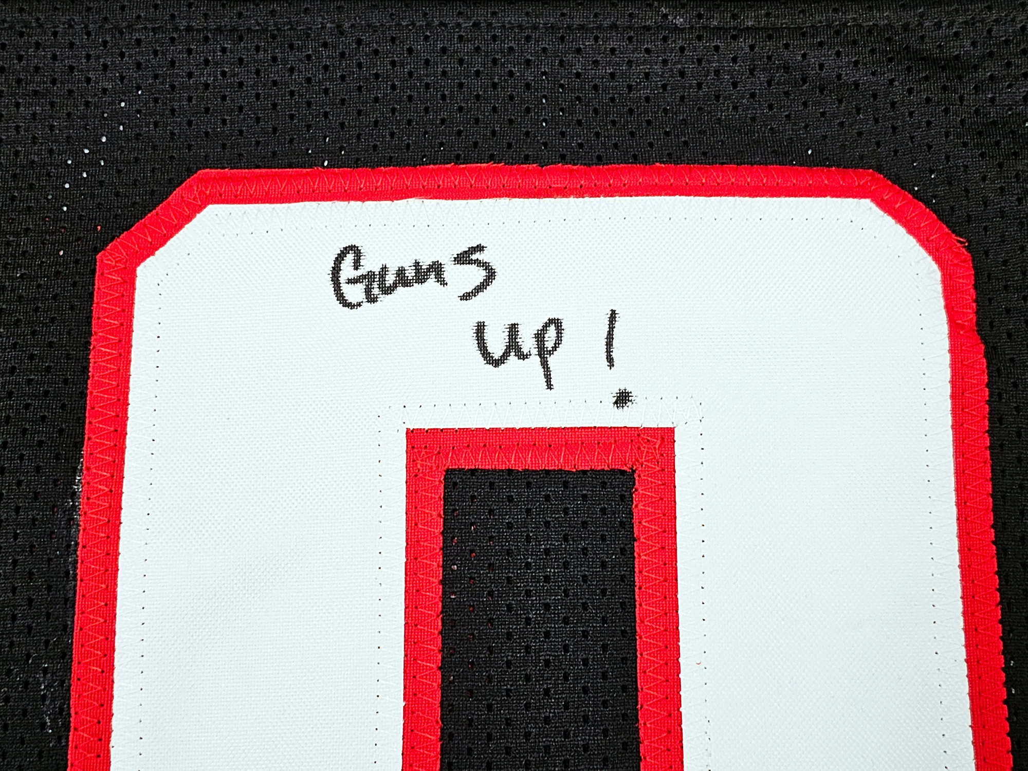 Texas Tech Red Raiders Tyree Wilson Autographed Black Jersey "Guns Up" Beckett BAS Witness Stock #215902 - Image 5