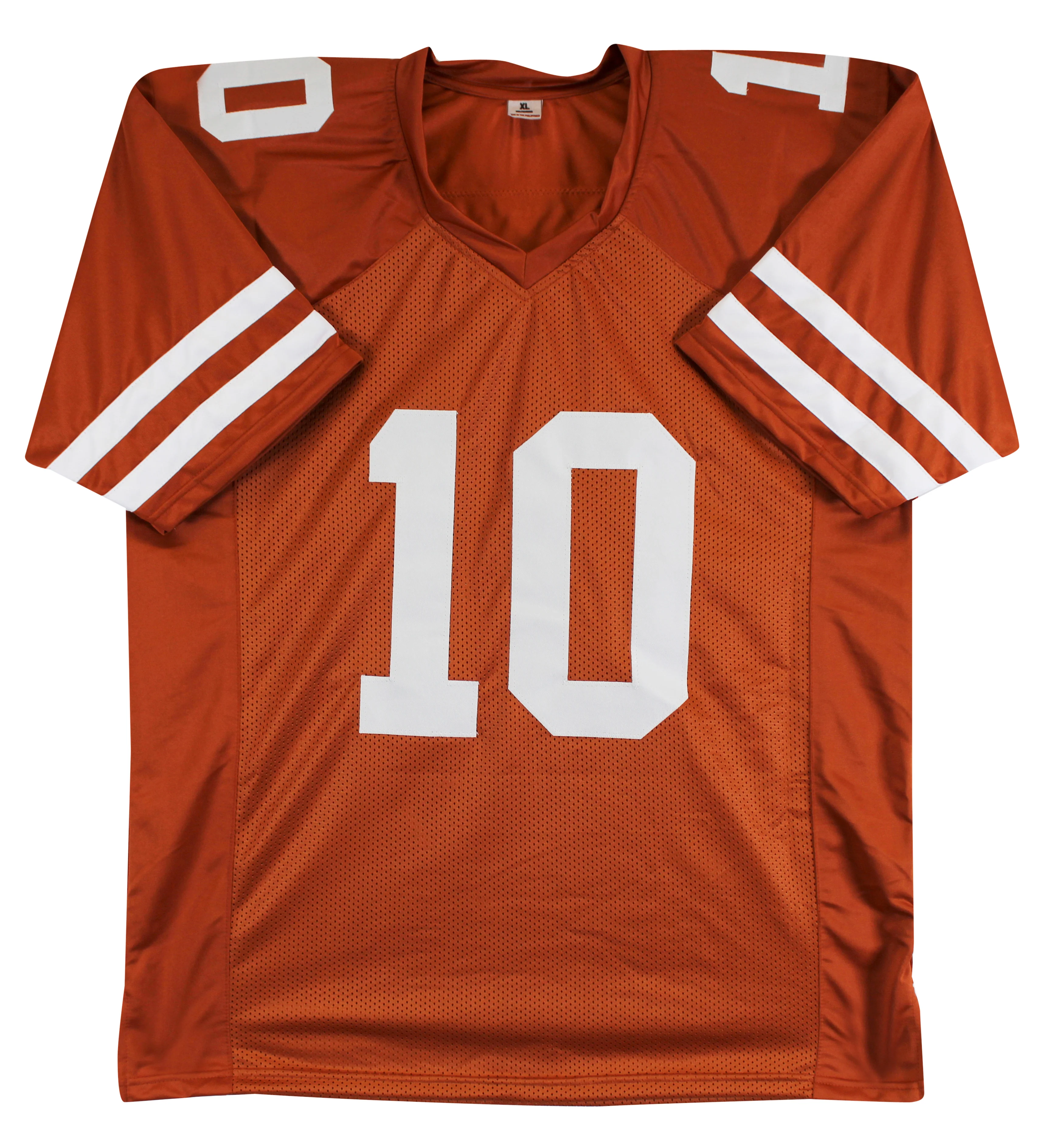 Texas Vince Young "05 Nat'l Champs" Signed Burnt Orange Pro Style Jersey BAS Wit - Image 4