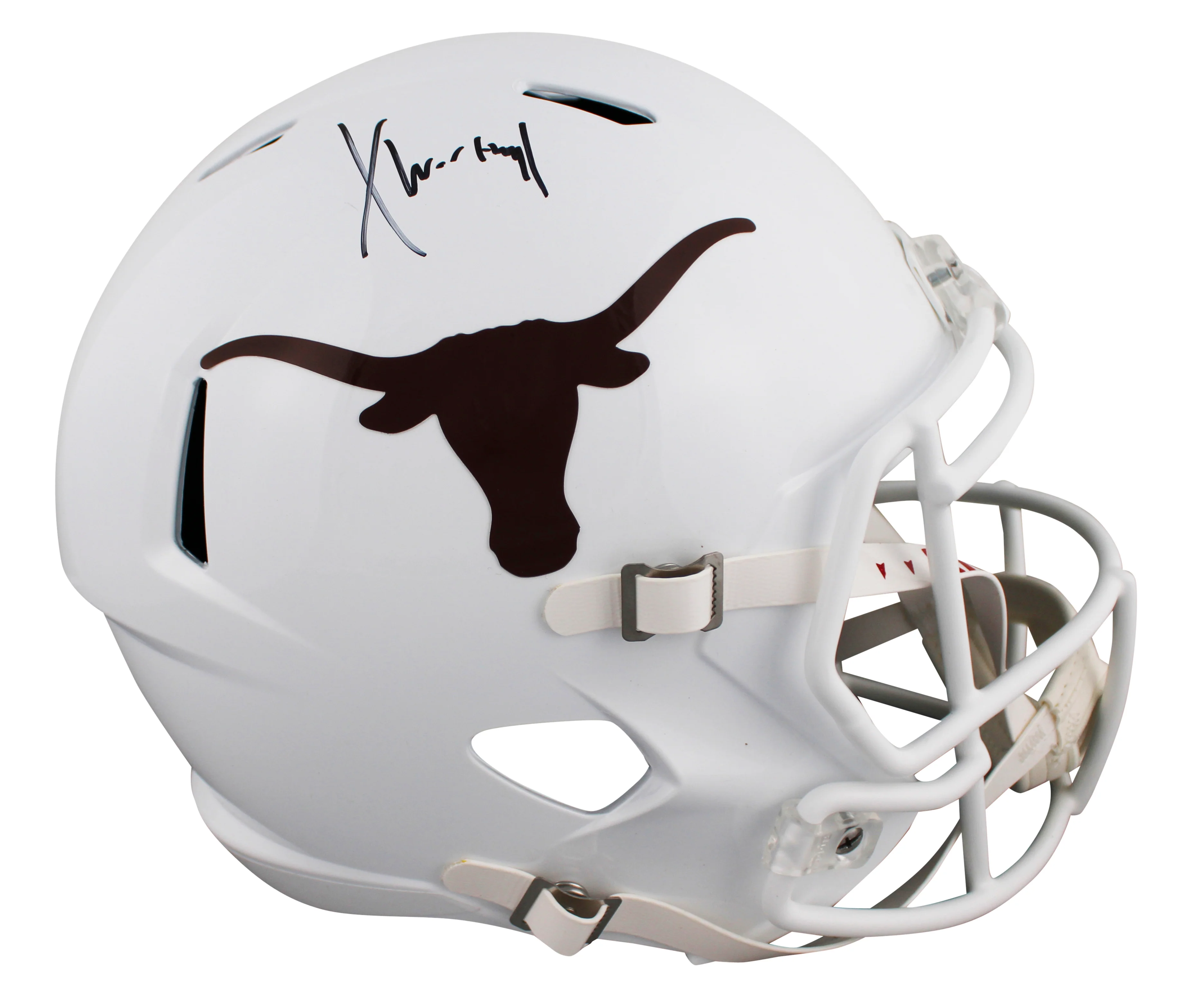 Texas Xavier Worthy Authentic Signed Full Size Speed Rep Helmet Fanatics - Image 2