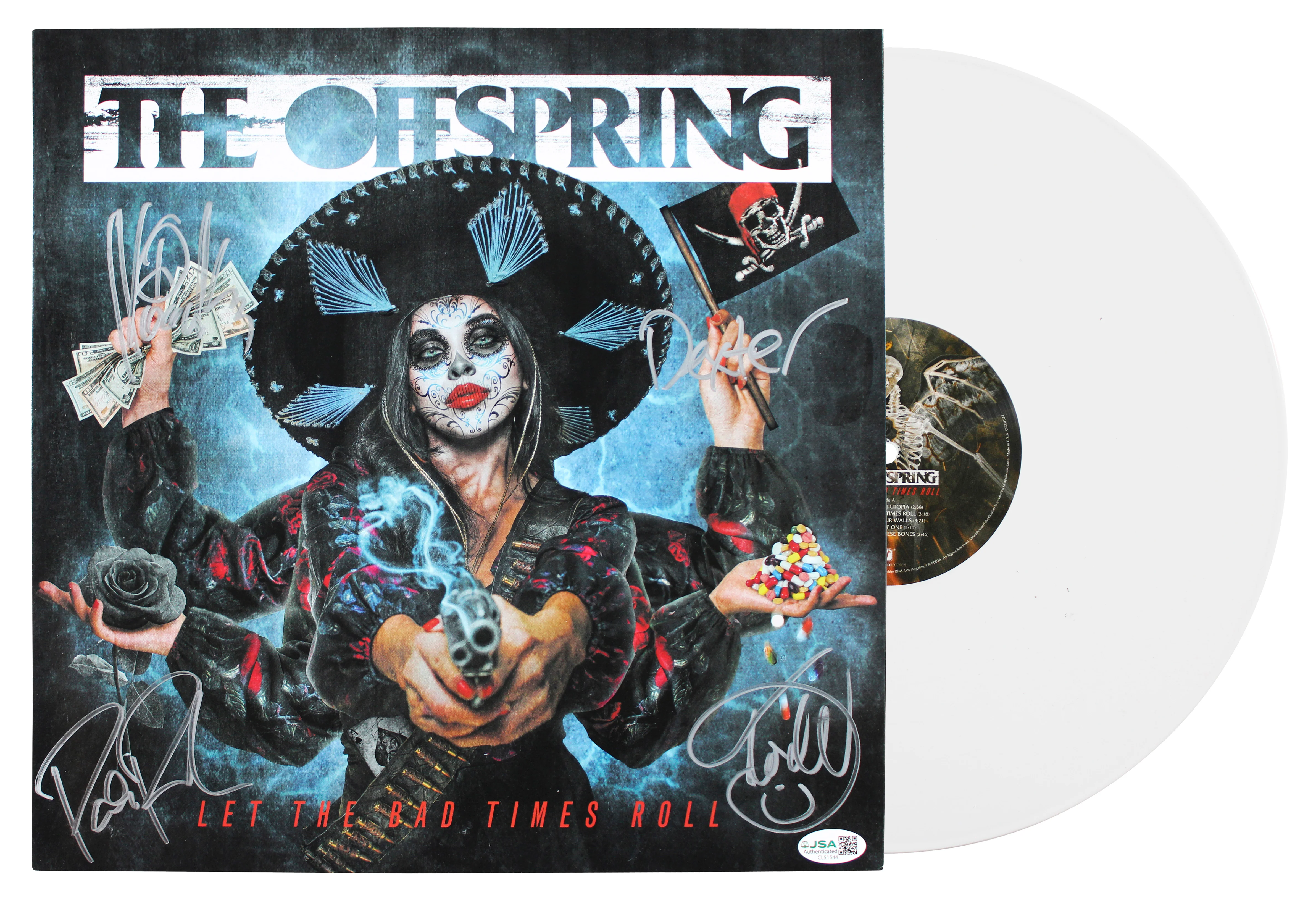 The Offspring (4) Holland, Noodles, Parada & Morse Signed Album JSA #CL51544