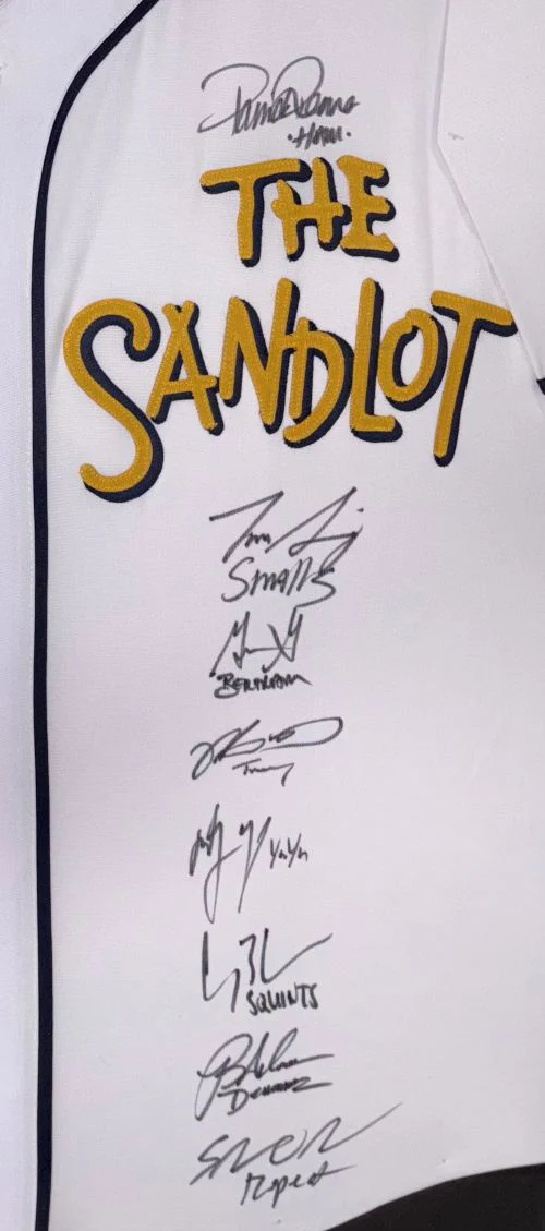 The Sandlot (8) Cast Signed Framed Custom Baseball Jersey BAS - Image 2