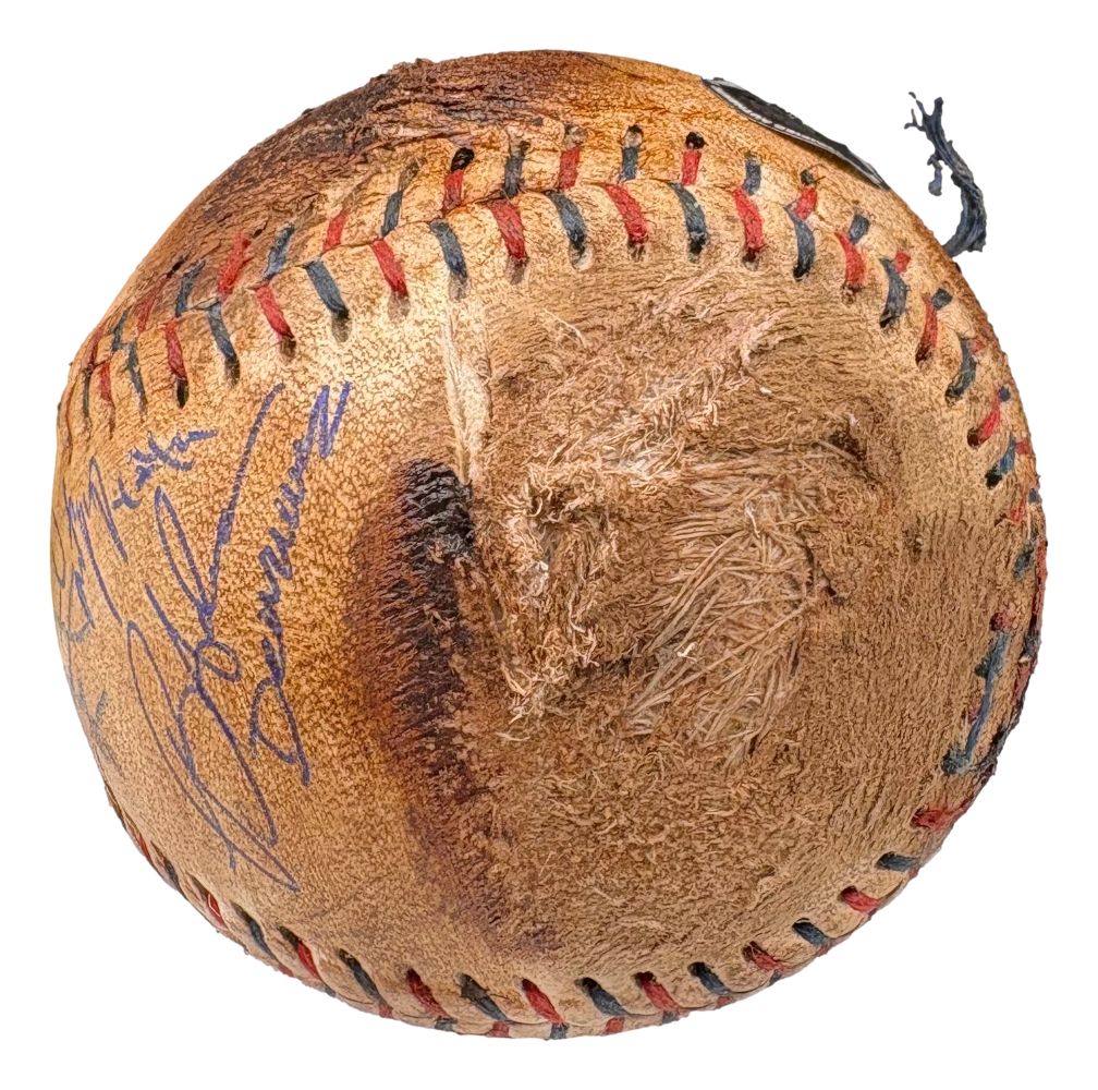 The Sandlot Cast (8) Signed Babe Ruth Replica Signed Baseball Renna Guiry BAS - Image 3