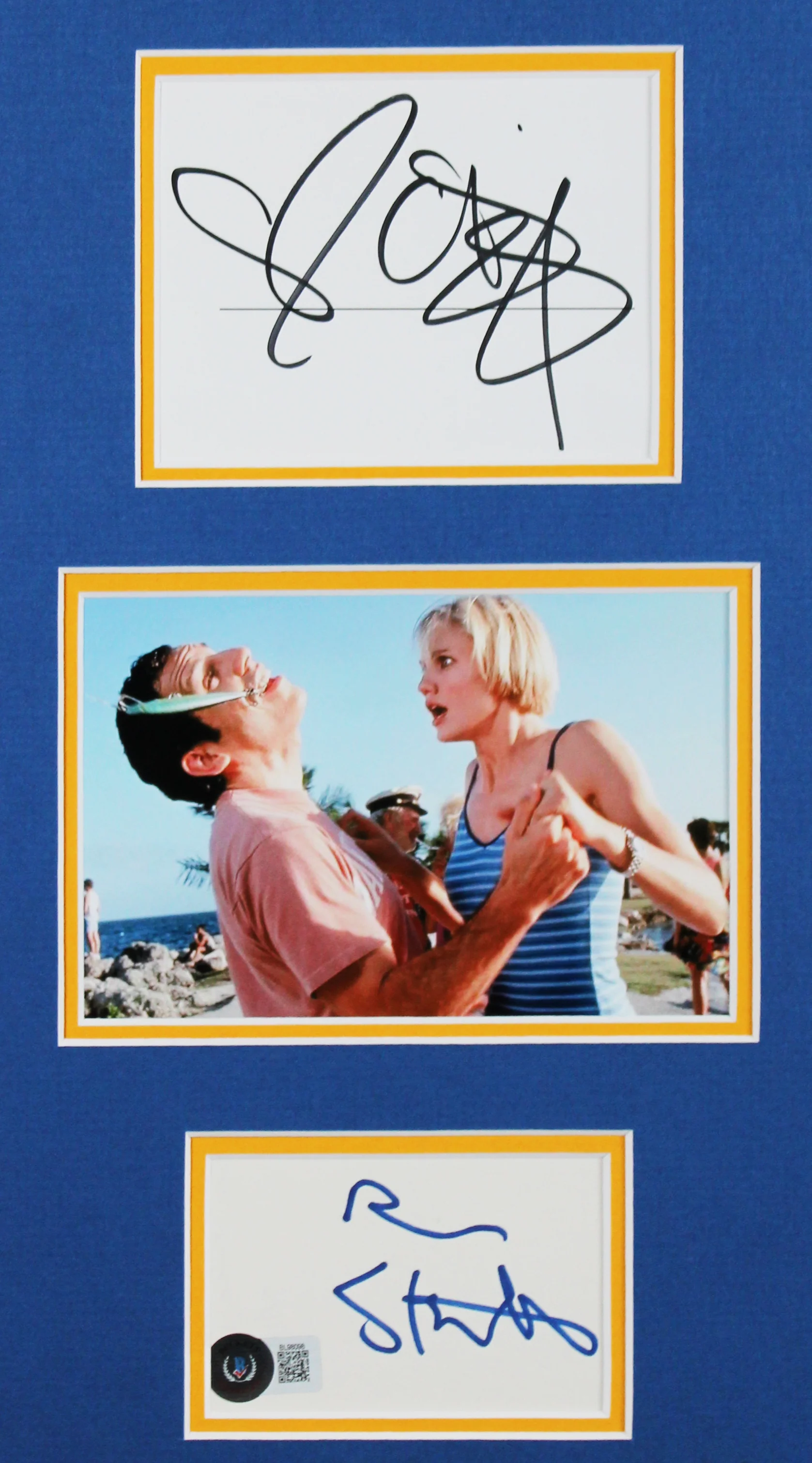 There's Something About Mary (5) Stiller, Diaz, Dillon Signed Framed Display BAS - Image 3