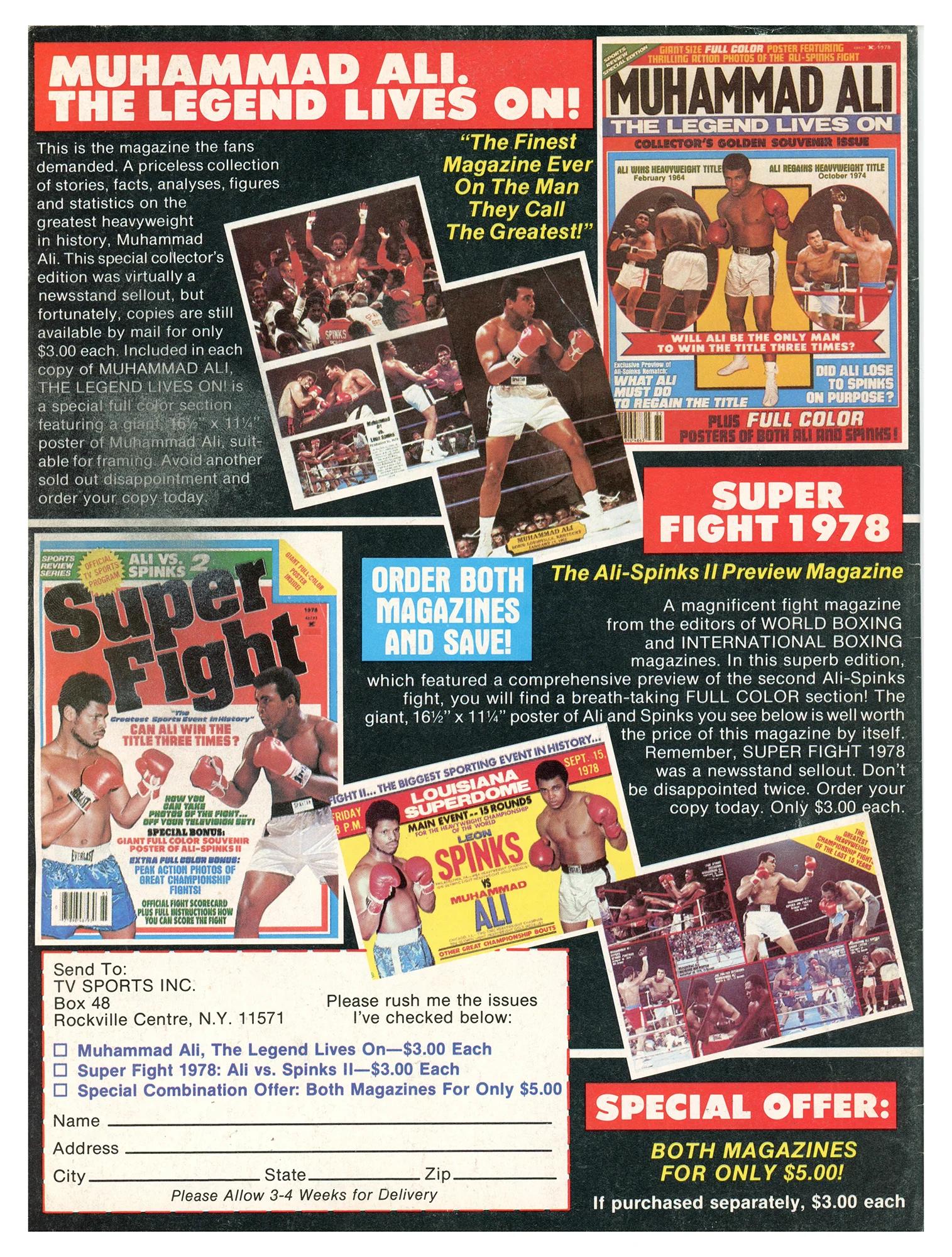 Thomas "Hitman" Hearns, Jose Pipino Cuevas & Alexis Arguello Autographed International Boxing Magazine Beckett BAS #AC56727 - Image 2
