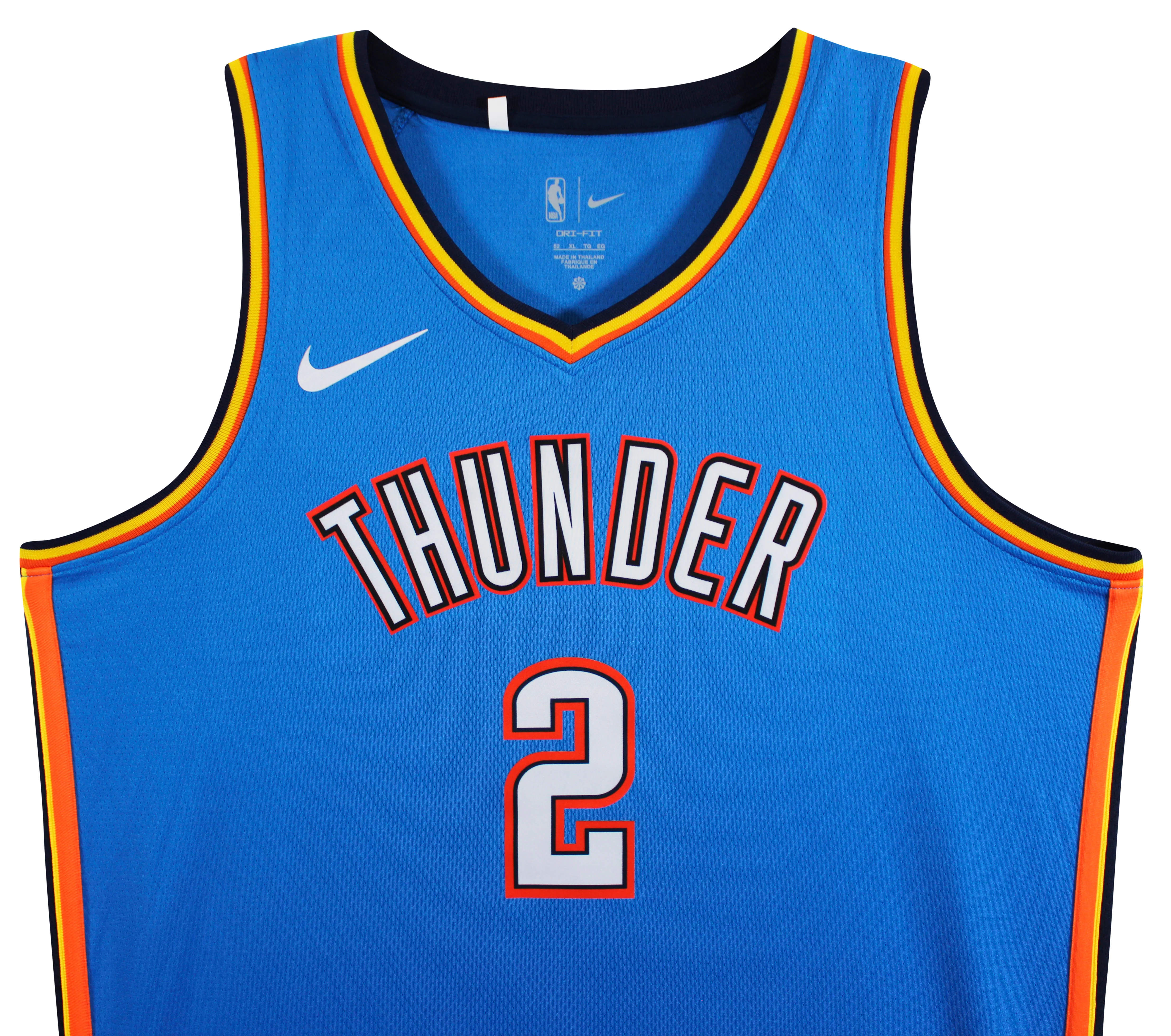 Thunder Shai Gilgeous-Alexander Signed Blue Nike Icon Finals Edition Jersey PSA - Image 7