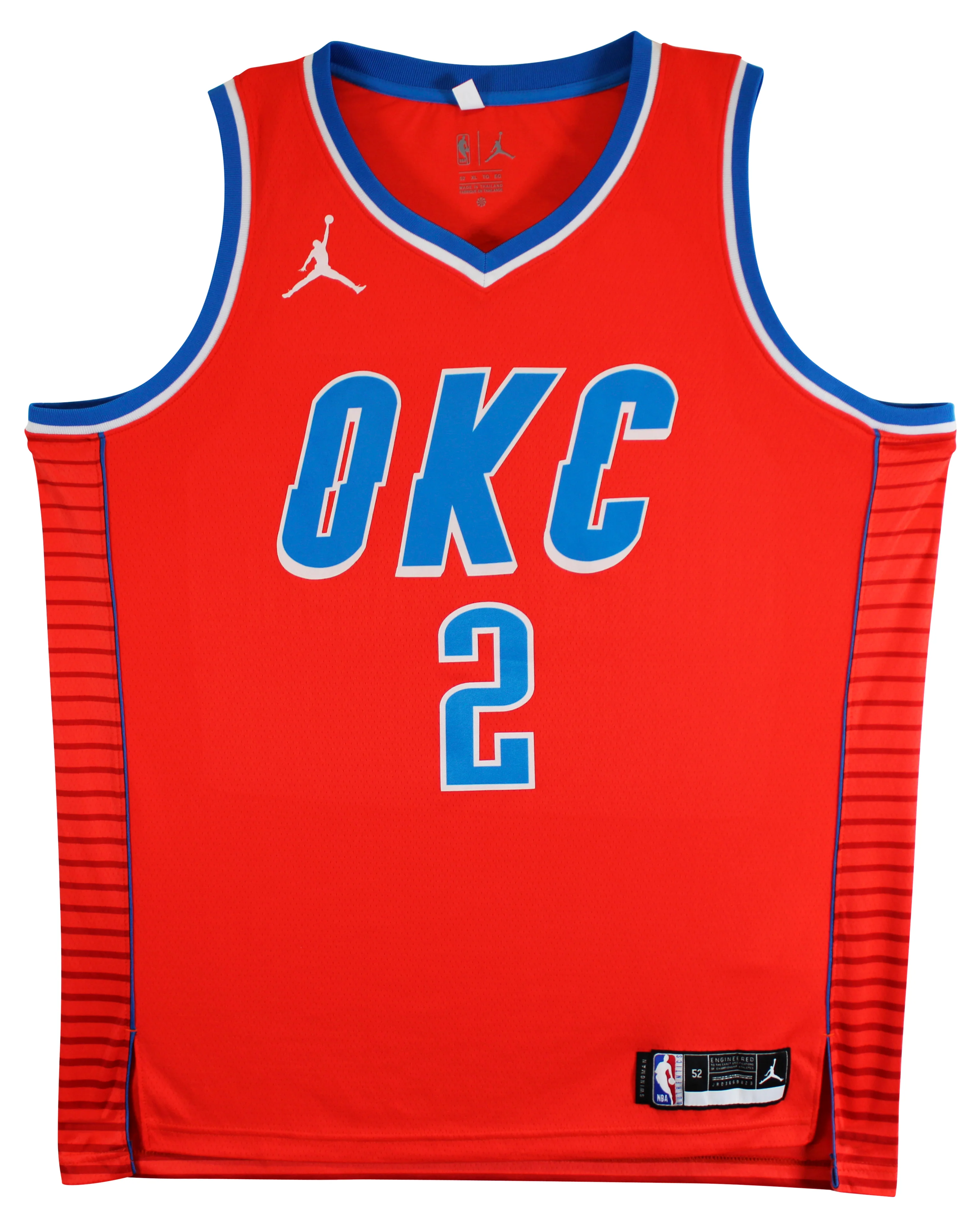 Thunder Shai Gilgeous-Alexander Signed Orange Nike Swingman Jersey BAS #BV70417 - Image 5