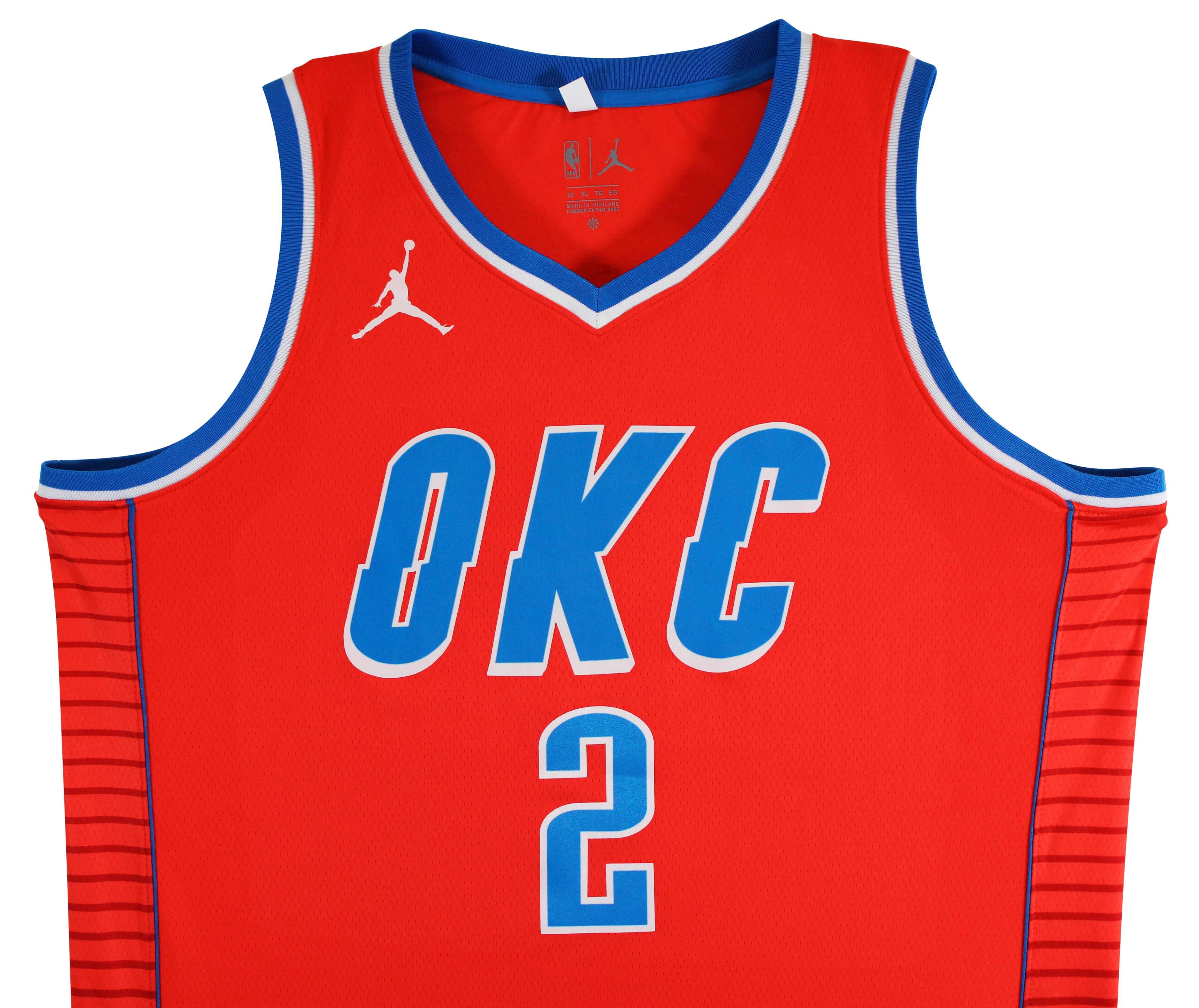 Thunder Shai Gilgeous-Alexander Signed Orange Nike Swingman Jersey BAS #BV70417 - Image 6