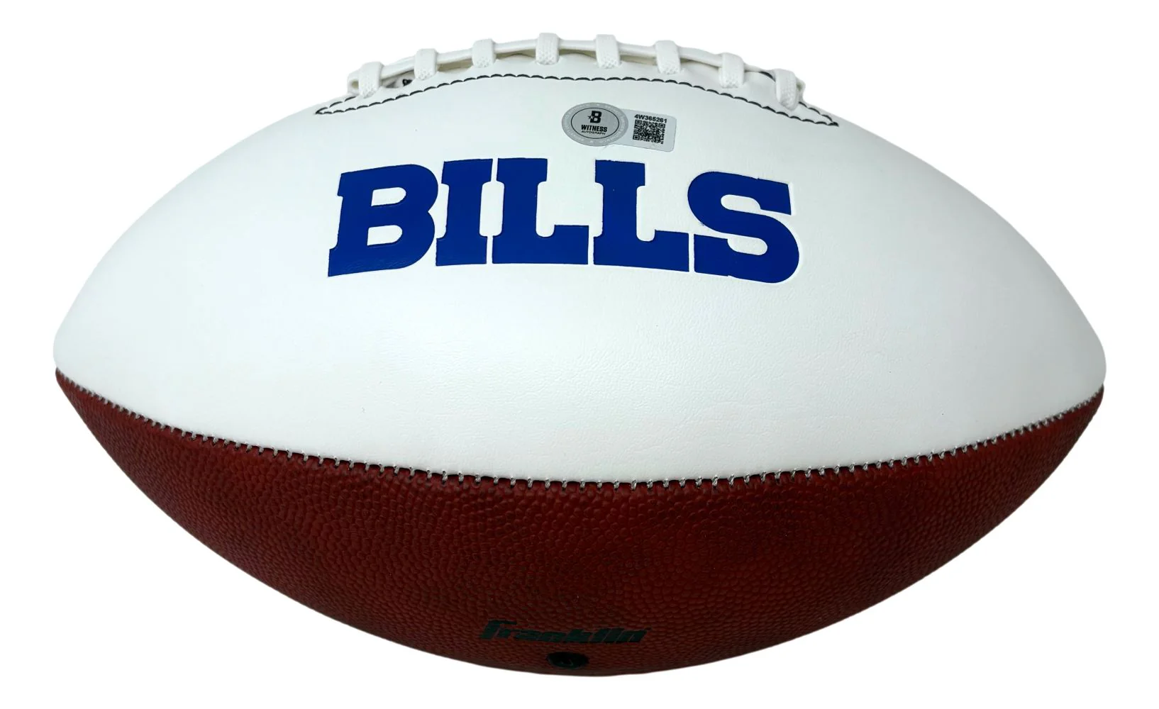 Thurman Thomas Signed Buffalo Bills Logo Football HOF 07 BAS - Image 2