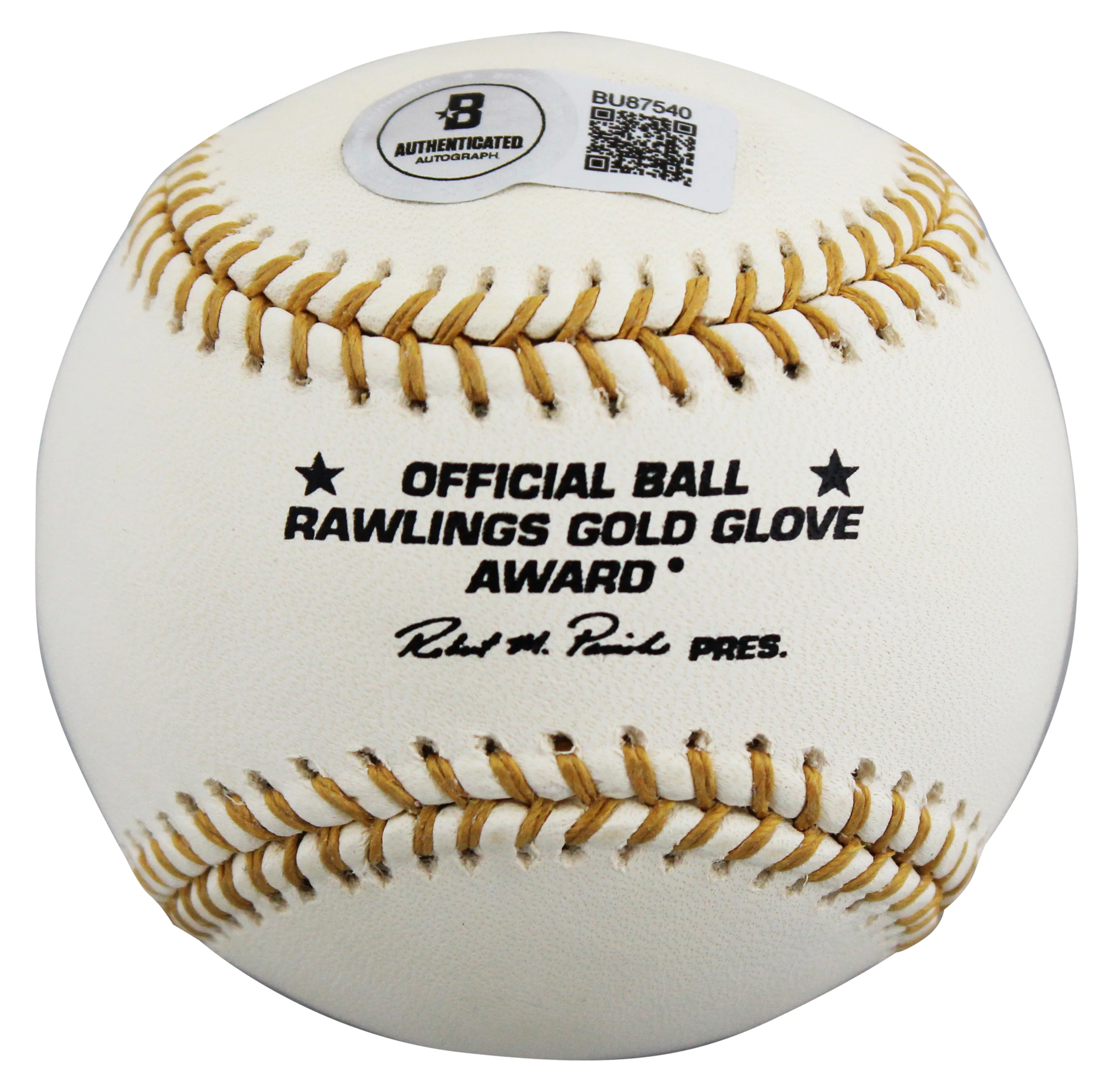Tigers Lou Whitaker Signed Rawlings Gold Glove Logo OML Baseball BAS #BU87540 - Image 8