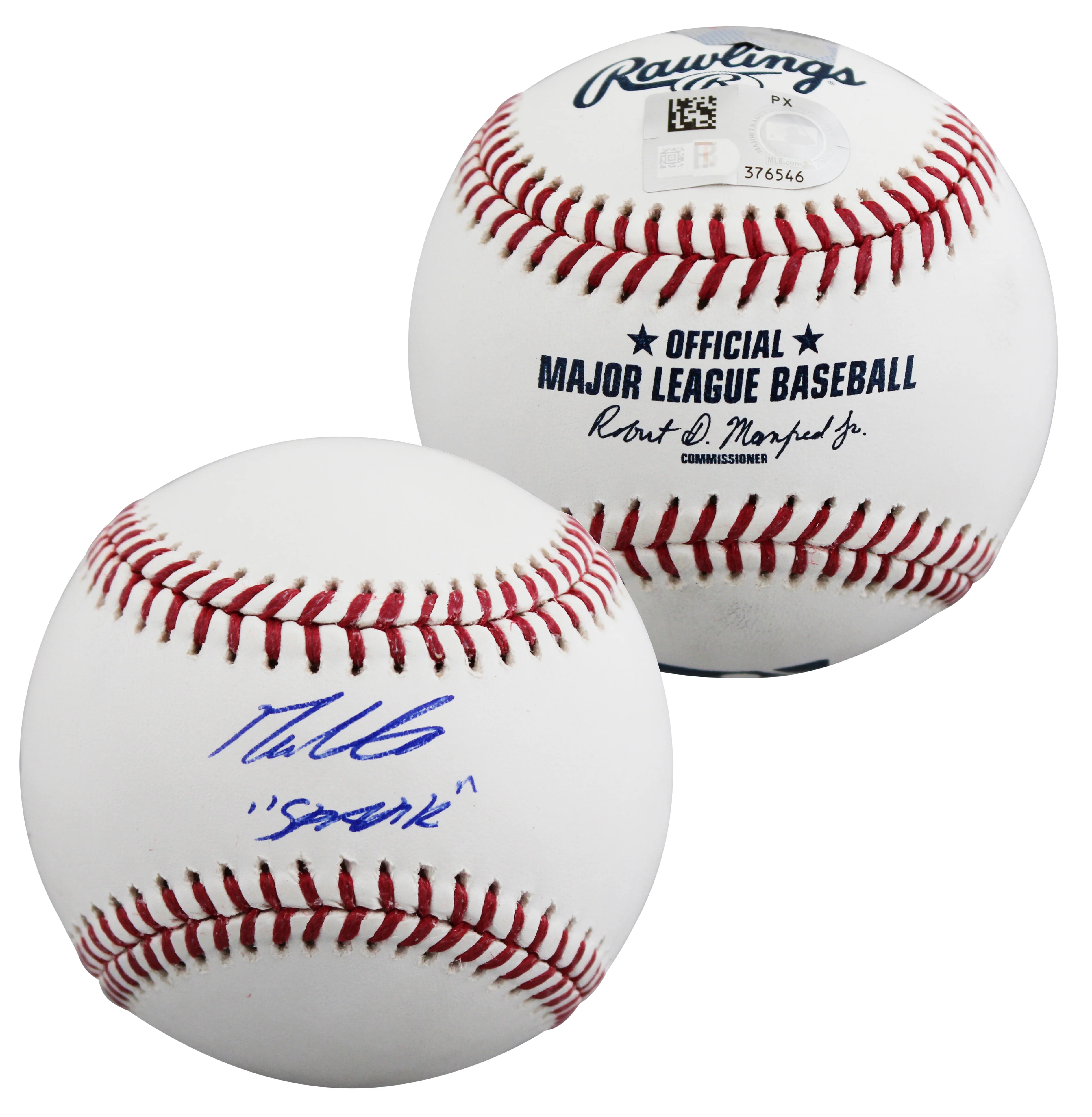Tigers Max Clark "Spark" Authentic Signed Oml Baseball MLB & Fanatics - Image 2