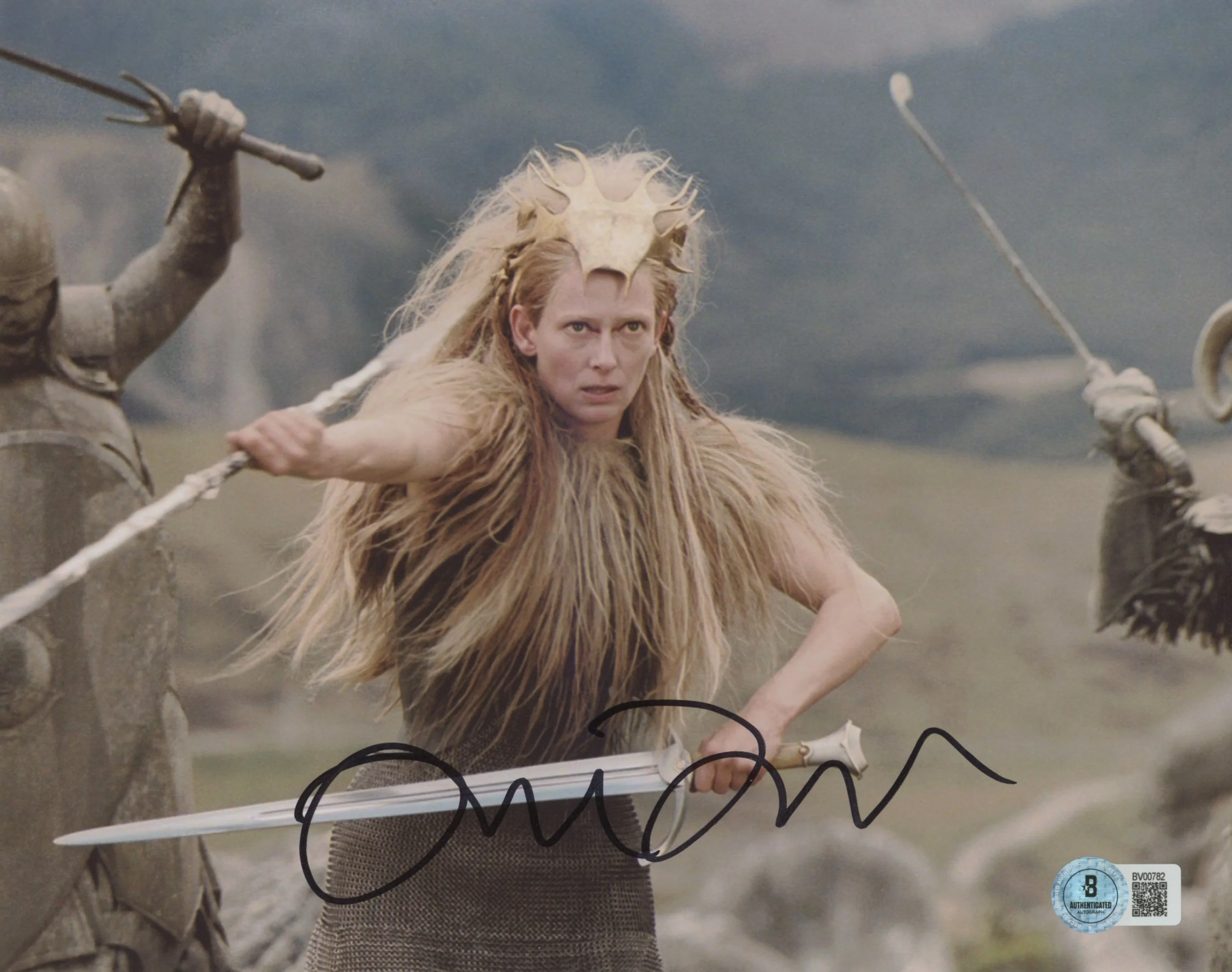 Tilda Swinton The Chronicles of Narnia Authentic Signed 8x10 Photo BAS #BV00782 - Image 2