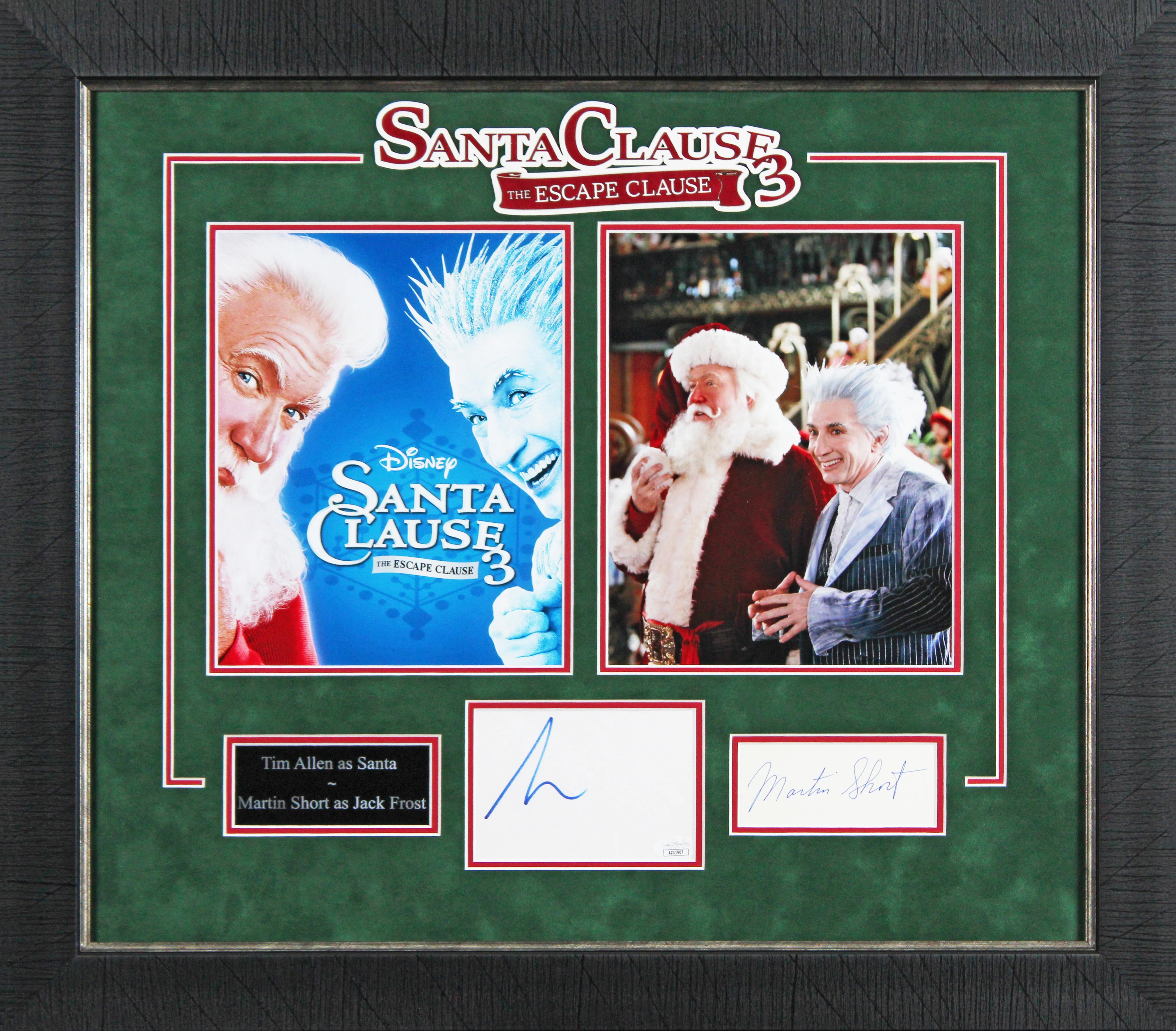 Tim Allen & Martin Short The Santa Clause 3 Signed Framed Display BAS #AE13940 - Image 2