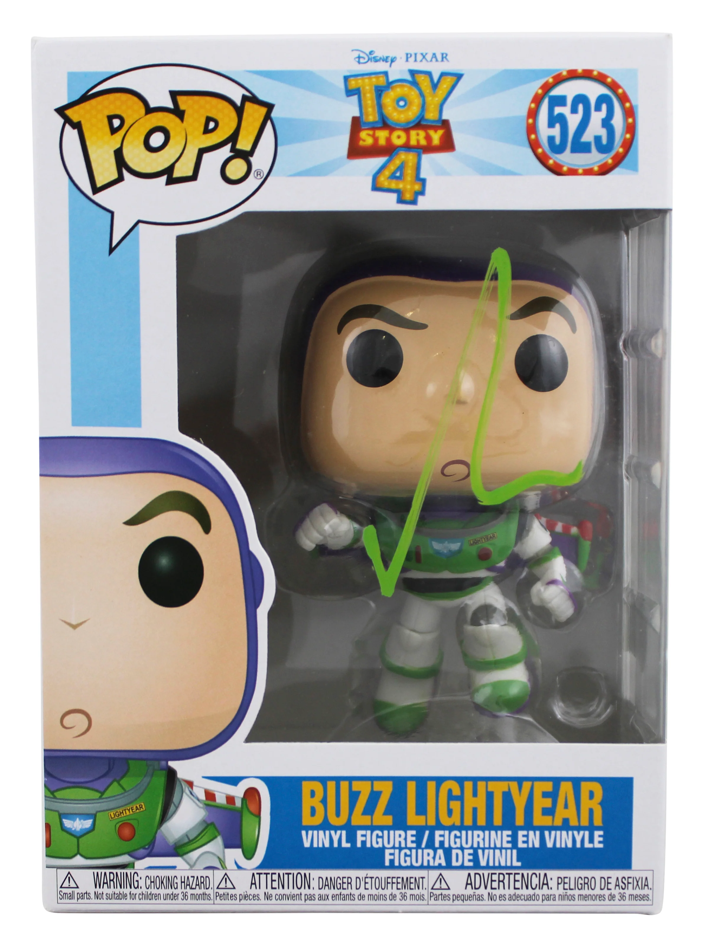 Tim Allen Toy Story 4 Signed Buzz Lightyear #523 Funko Pop Vinyl Figure BAS 1 - Image 2