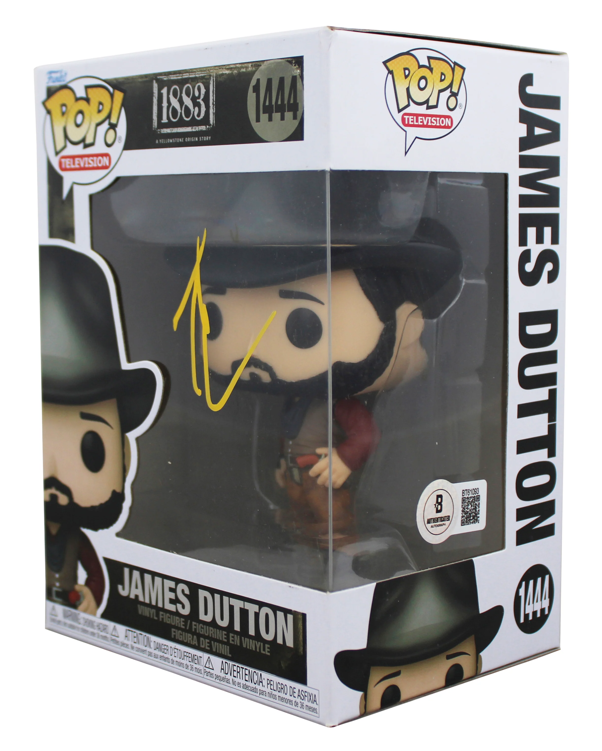 Tim McGraw 1883 Signed James Dutton #1444 Funko Pop Vinyl Figure BAS #BT61093 - Image 3