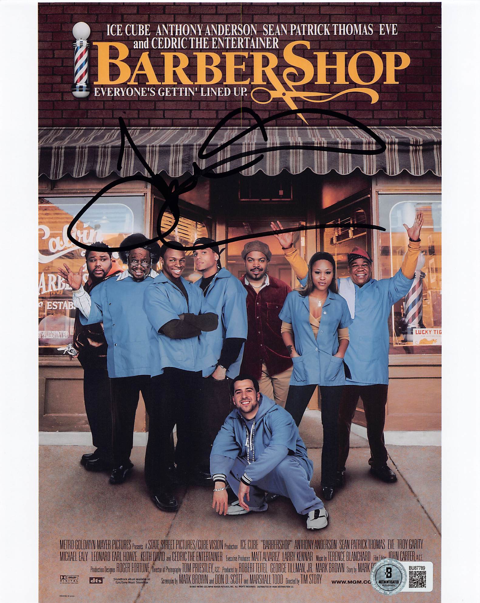 Tim Story Barbershop Authentic Signed 8x10 Vertical Photo BAS #BU87789 - Image 2