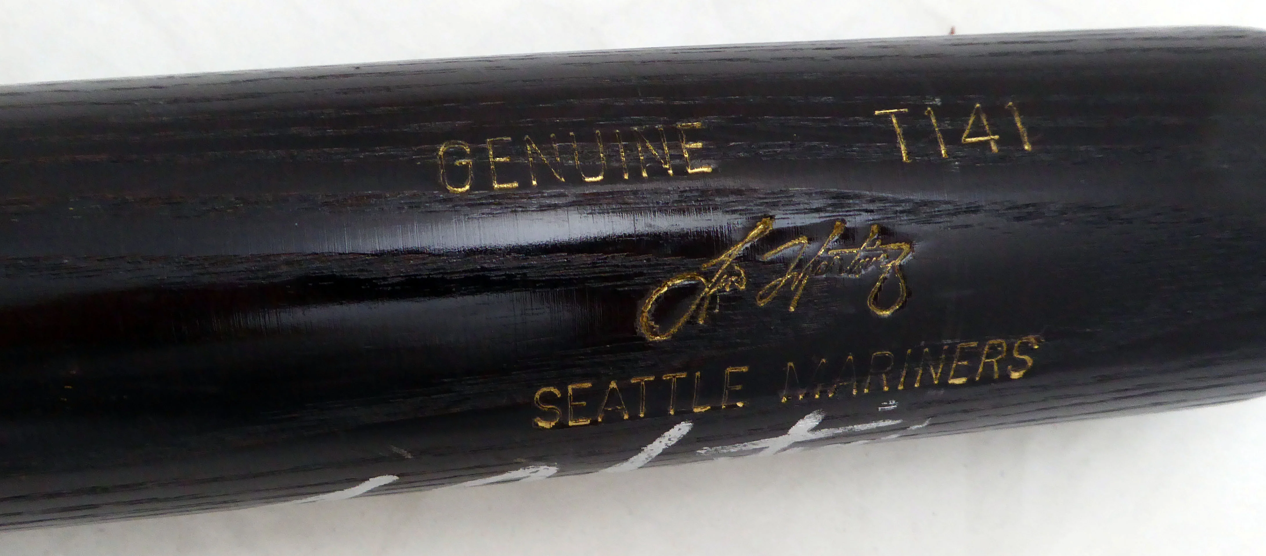 Tino Martinez Autographed Louisville Slugger T141 Game Issued Bat Seattle Mariners Beckett BAS QR #BH26896 - Image 5