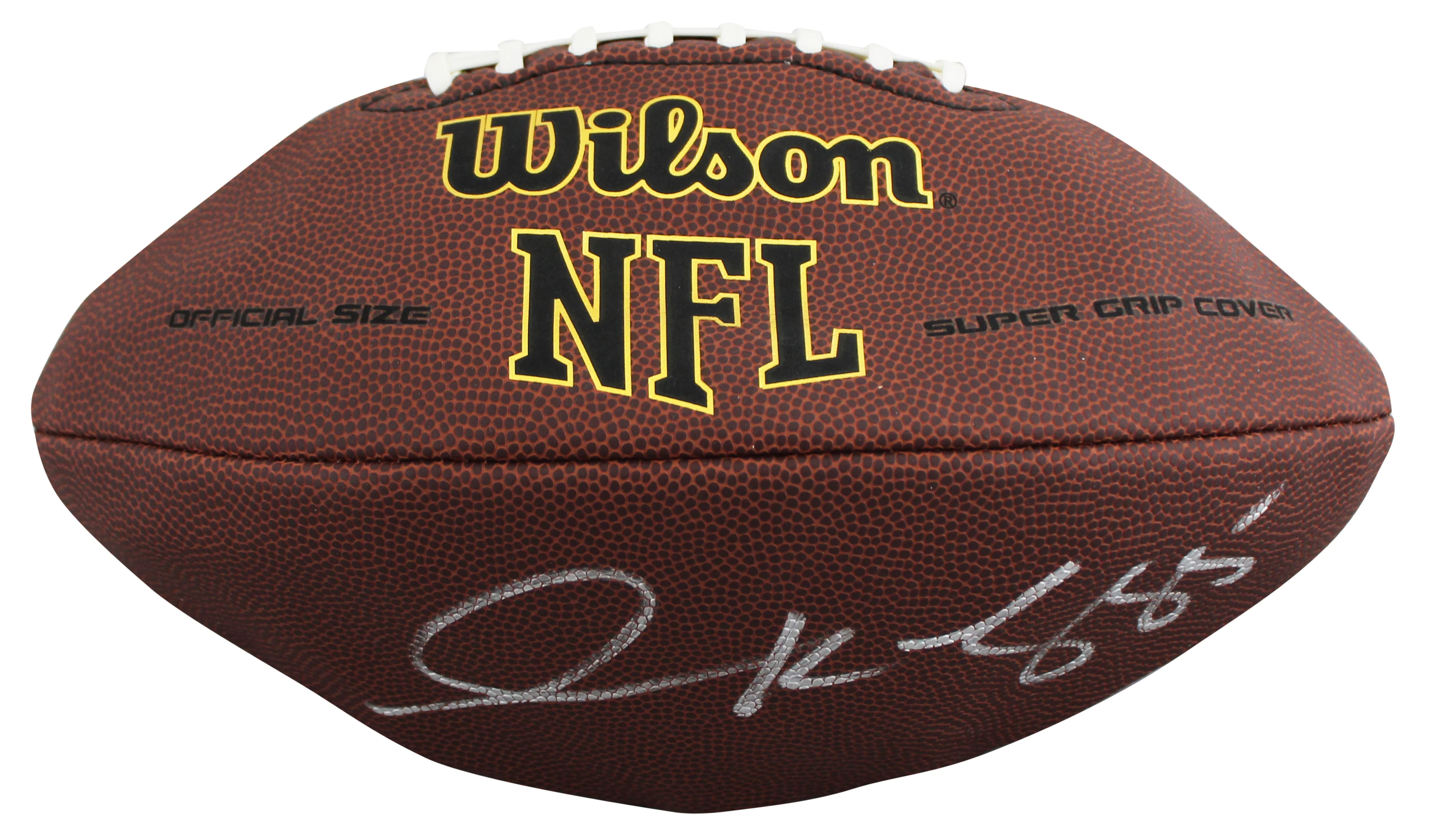 Titans Derrick Mason Authentic Signed Wilson Super Grip Football BAS #BW21197 - Image 3