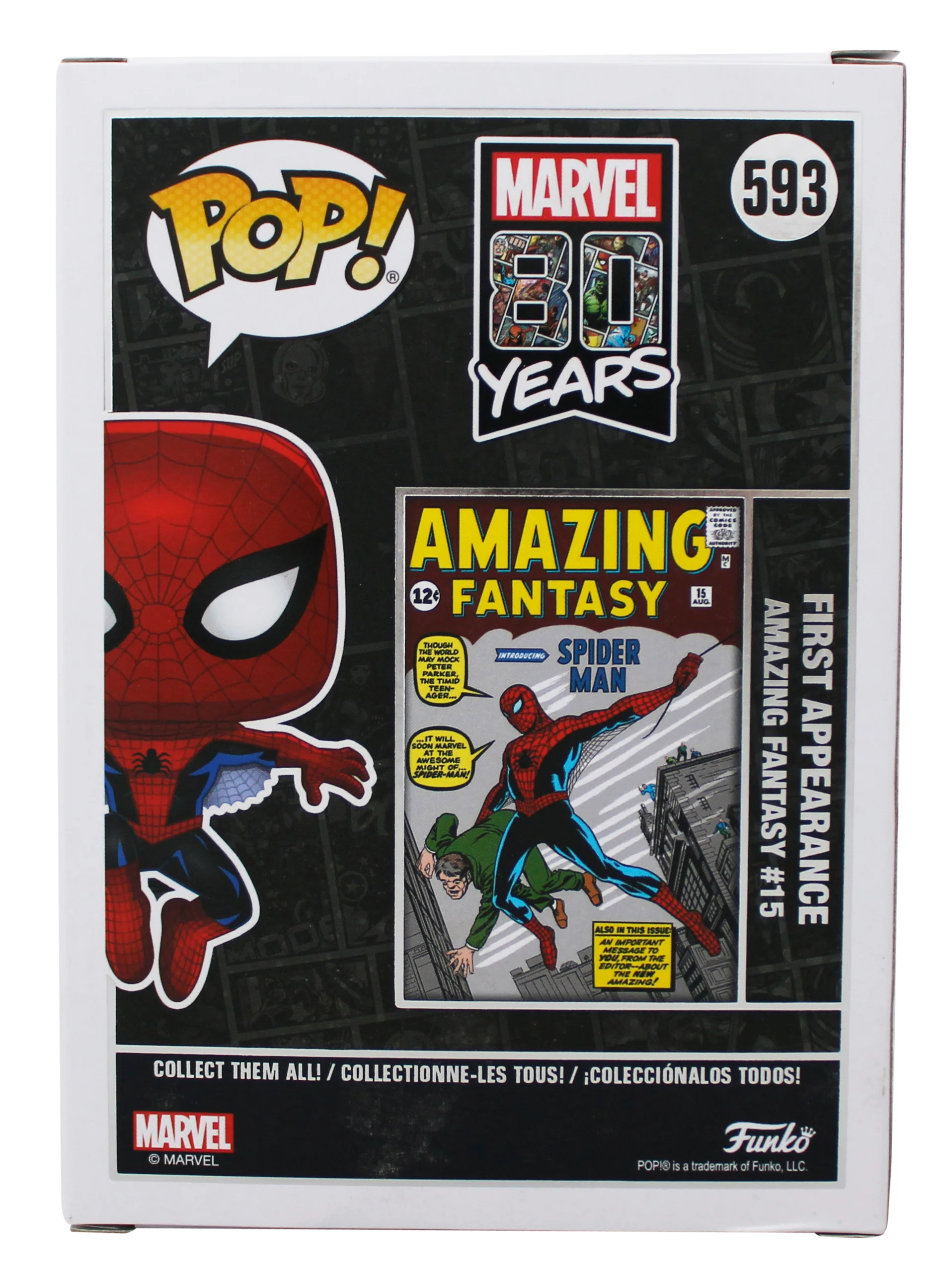 Tobey Maguire Spiderman Signed Spider-Man #593 Funko Pop Figure JSA #AX18001 - Image 5
