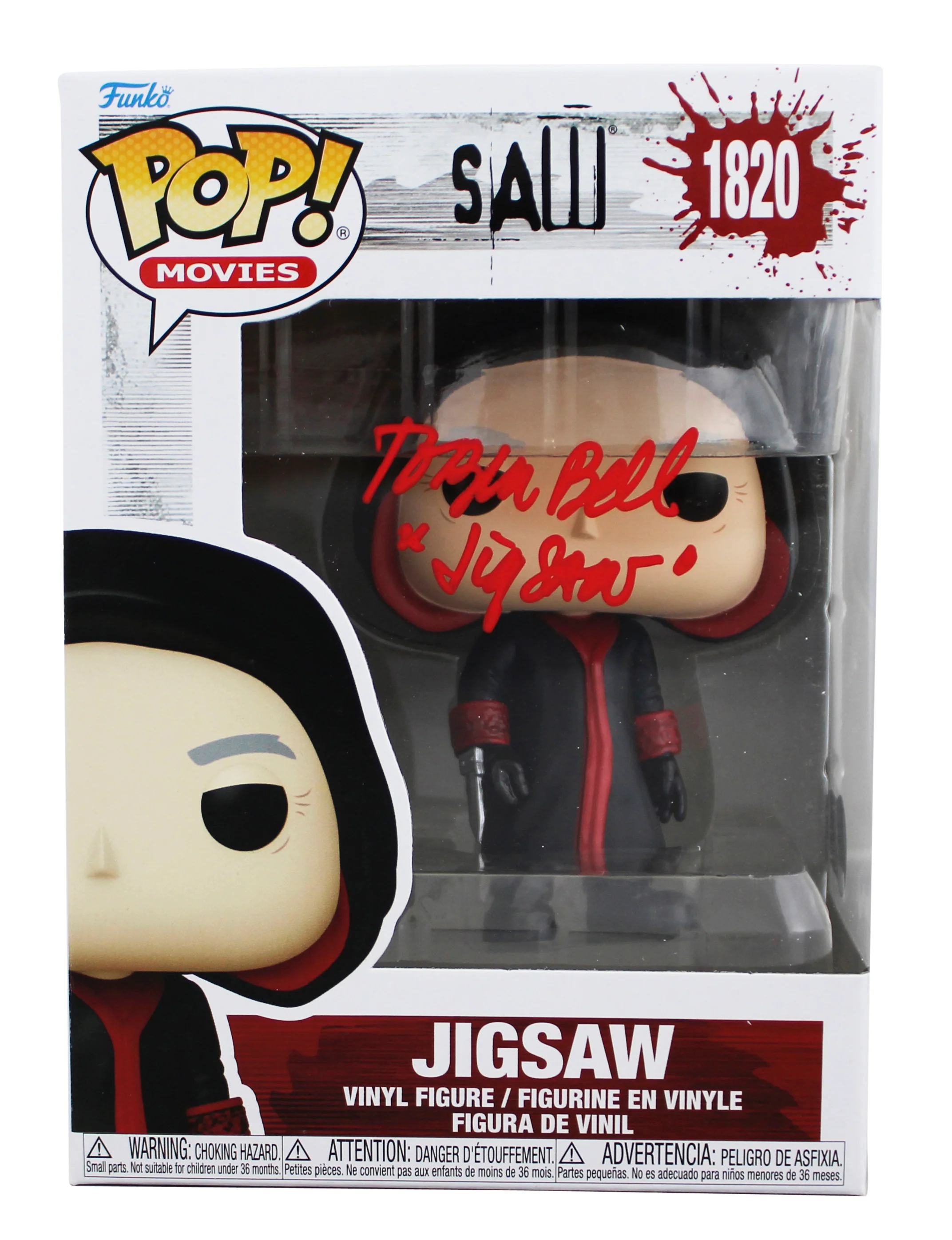 Tobin Bell Saw "Jigsaw" Signed #1820 Funko Pop Vinyl Figure BAS Wit #3W152035 - Image 2