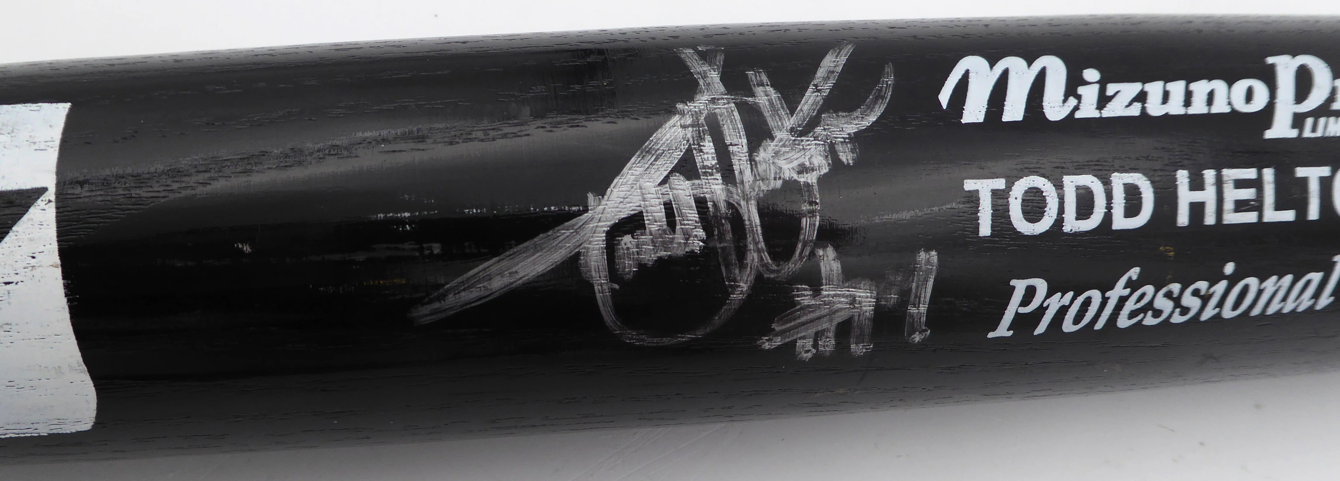 Todd Helton Autographed Game Model Mizuno Bat Colorado Rockies Beckett BAS QR #BM02118 - Image 3