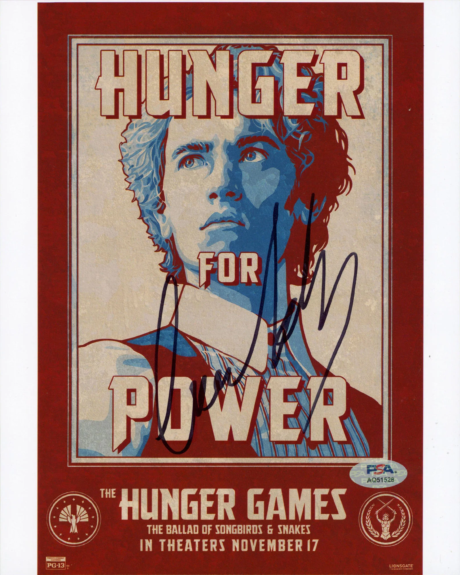 Tom Blyth The Hunger Games Ballad of Songbirds & Snakes Signed 8x10 Photo PSA - Image 2