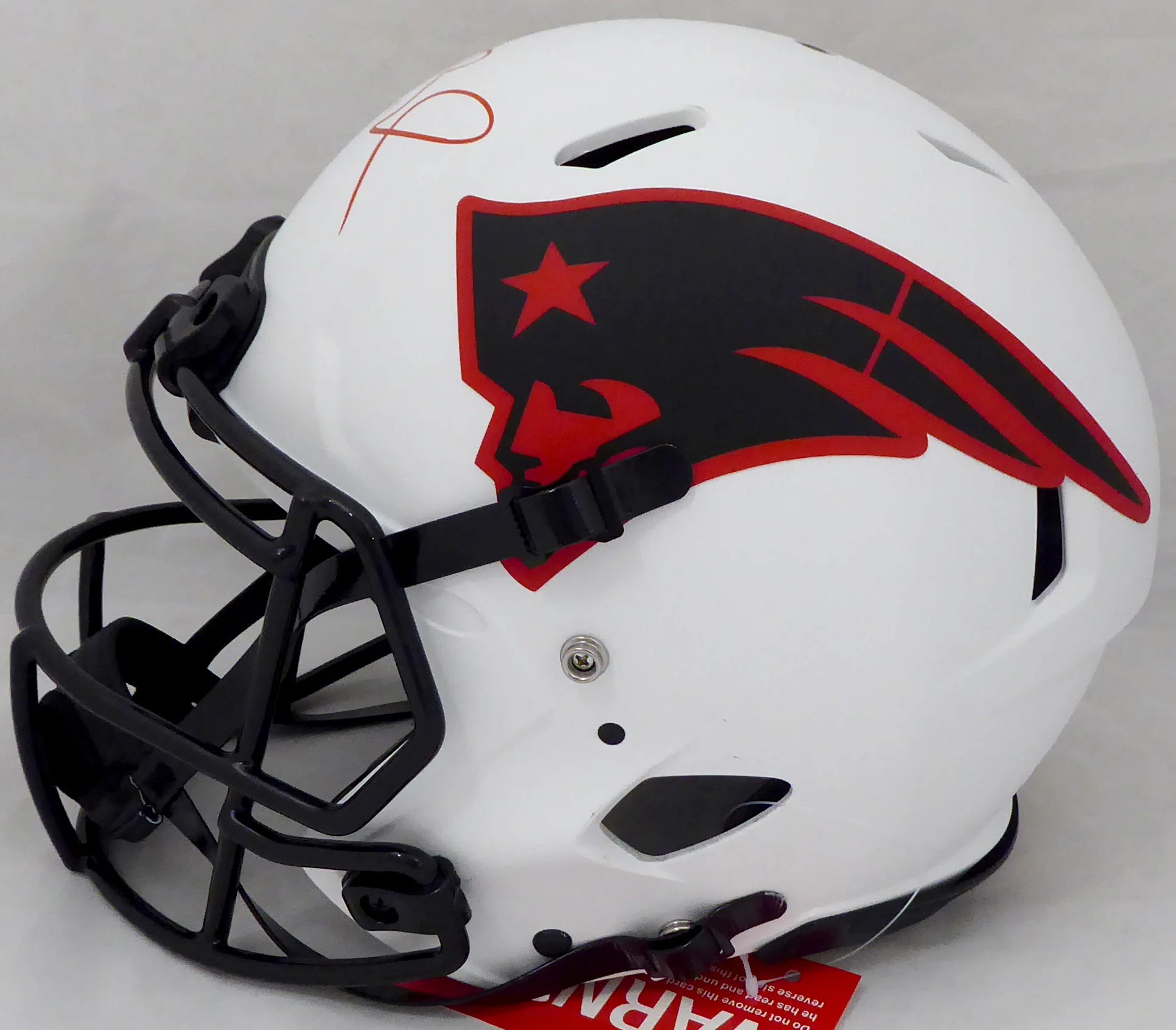 Tom Brady Autographed New England Patriots Lunar Eclipse Full Size Authentic Speed Helmet Fanatics Holo #AA0078100 - Image 5